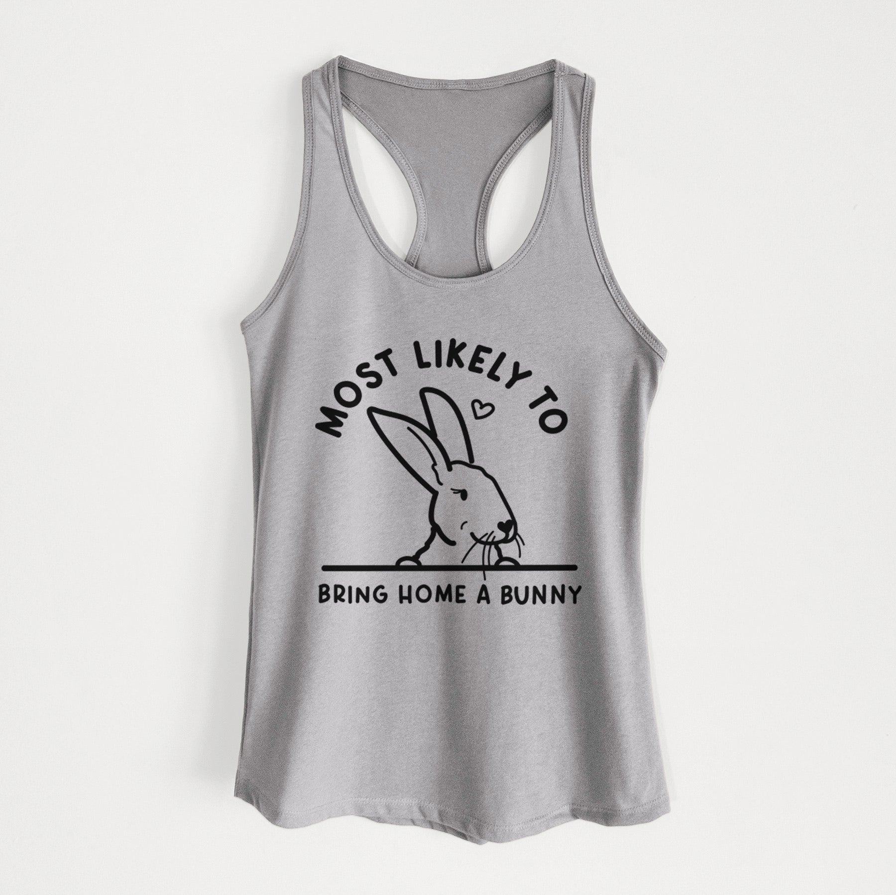 Most Likely to Bring Home a Bunny - Women's Racerback Tanktop