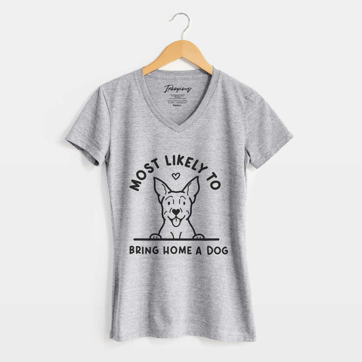 Most Likely to Bring Home a Dog - Carolina Dog - Women&#39;s V-neck Shirt