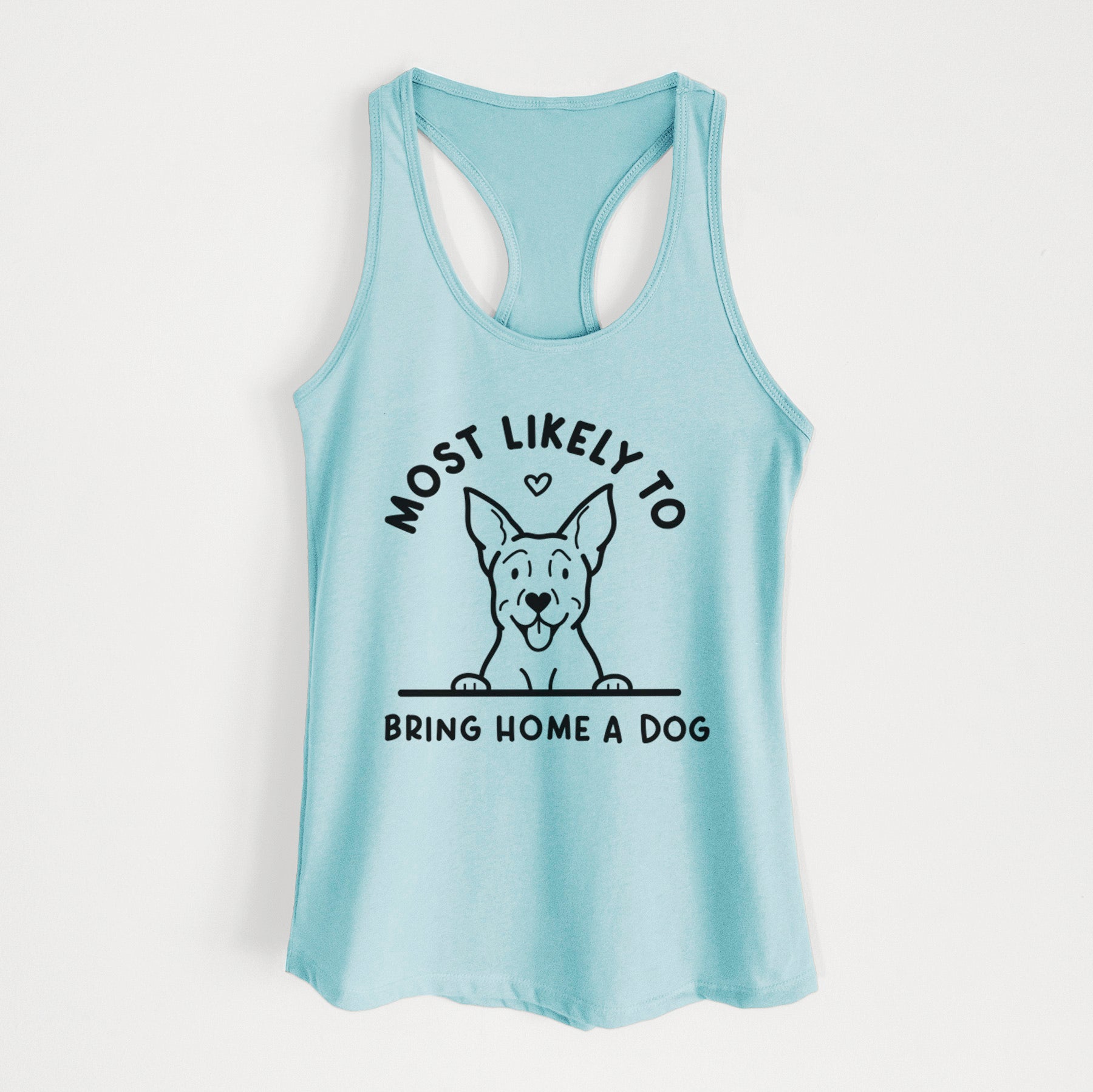 Most Likely to Bring Home a Dog - Carolina Dog - Women's Racerback Tanktop