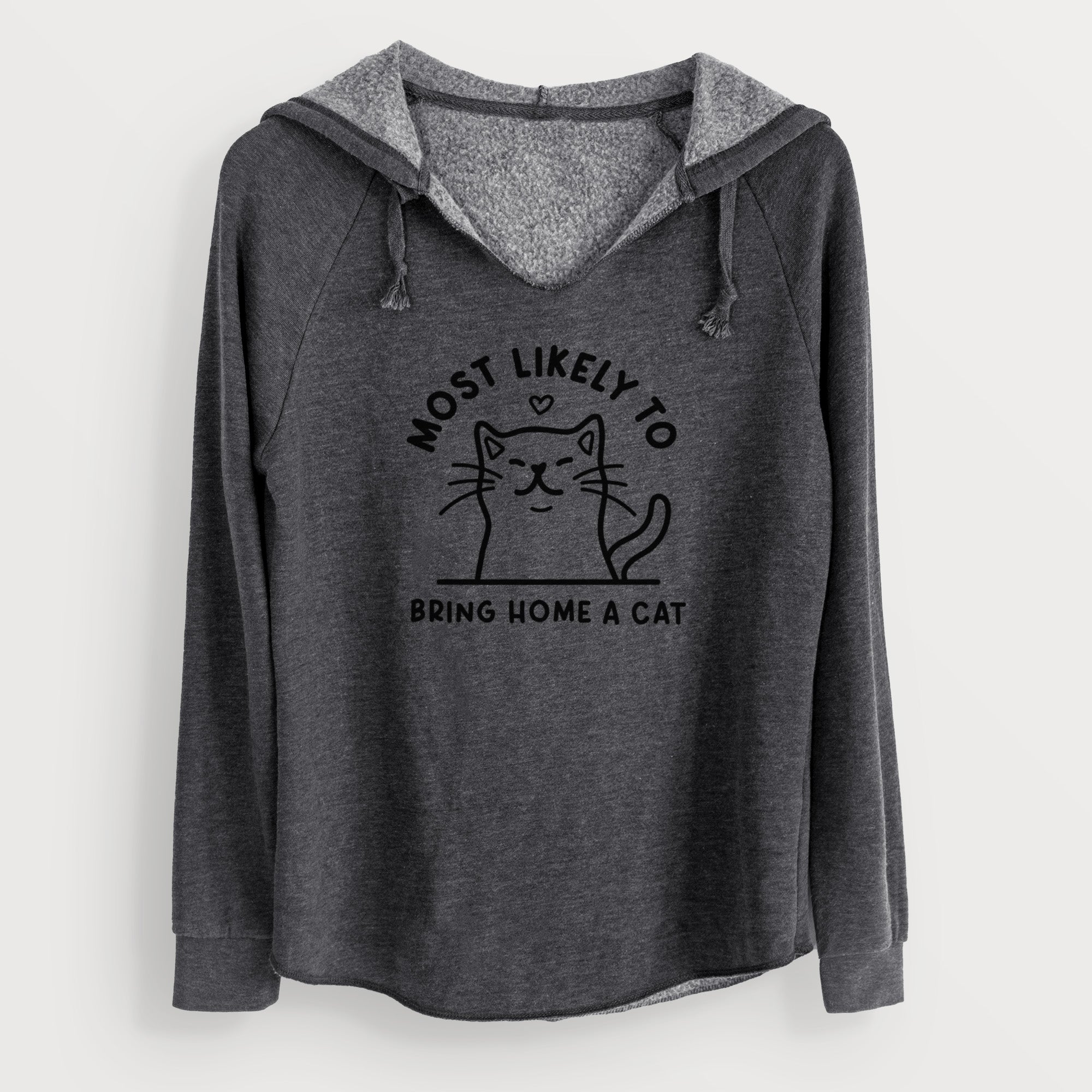 Most Likely to Bring Home a Cat - Cali Wave Hooded Sweatshirt