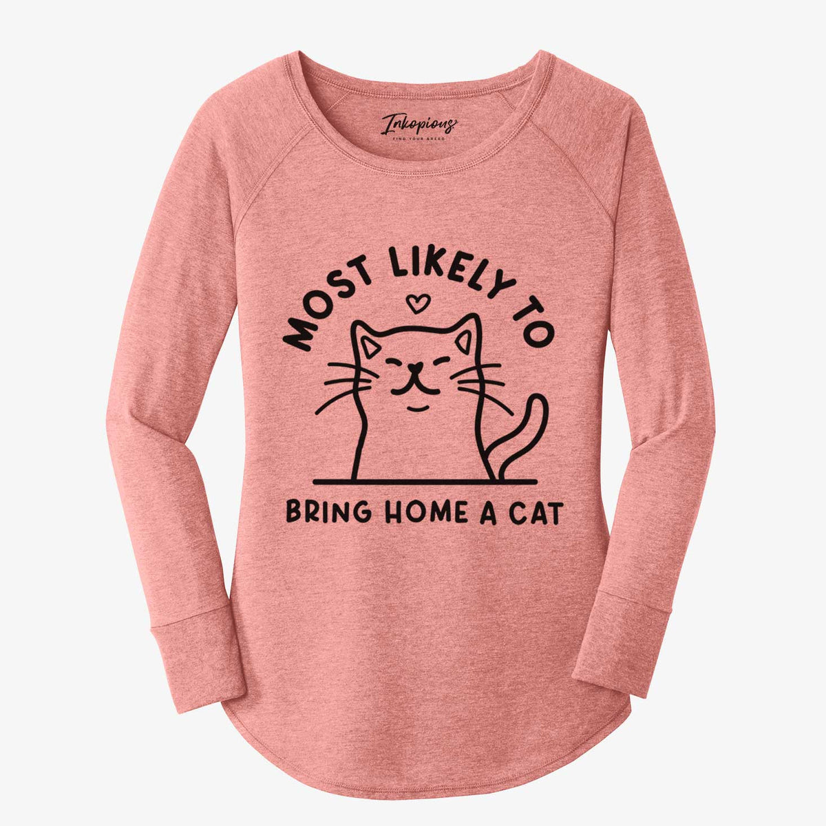 LAST CHANCE – Most Likely to Bring Home a Cat - Women's Long Sleeve Tunic Shirt