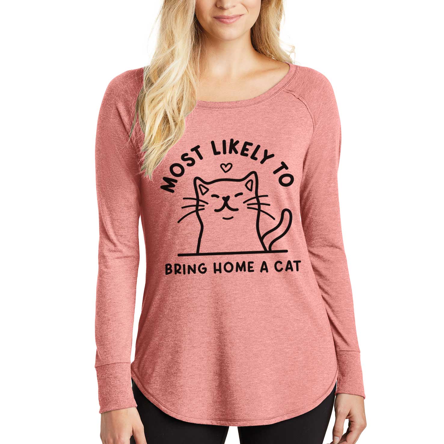 LAST CHANCE – Most Likely to Bring Home a Cat - Women's Long Sleeve Tunic Shirt