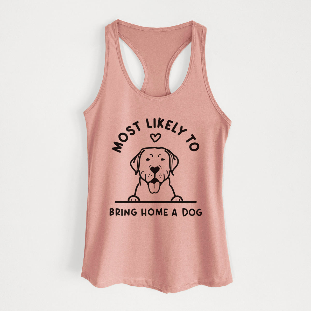 Most Likely to Bring Home a Dog - Labrador Retriever - Women&#39;s Racerback Tanktop