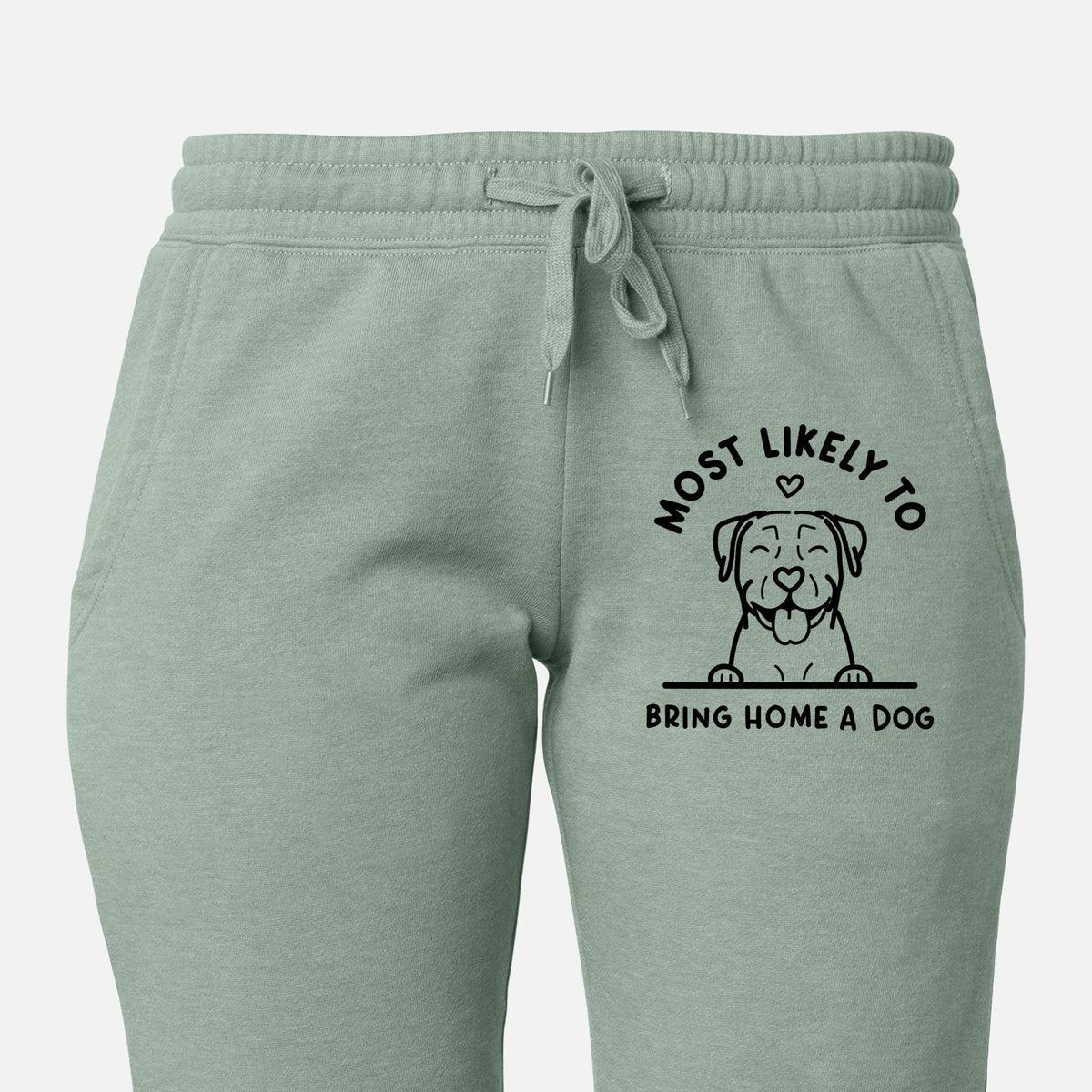 Most Likely to Bring Home a Dog - Pitbull - Women&#39;s Cali Wave Joggers