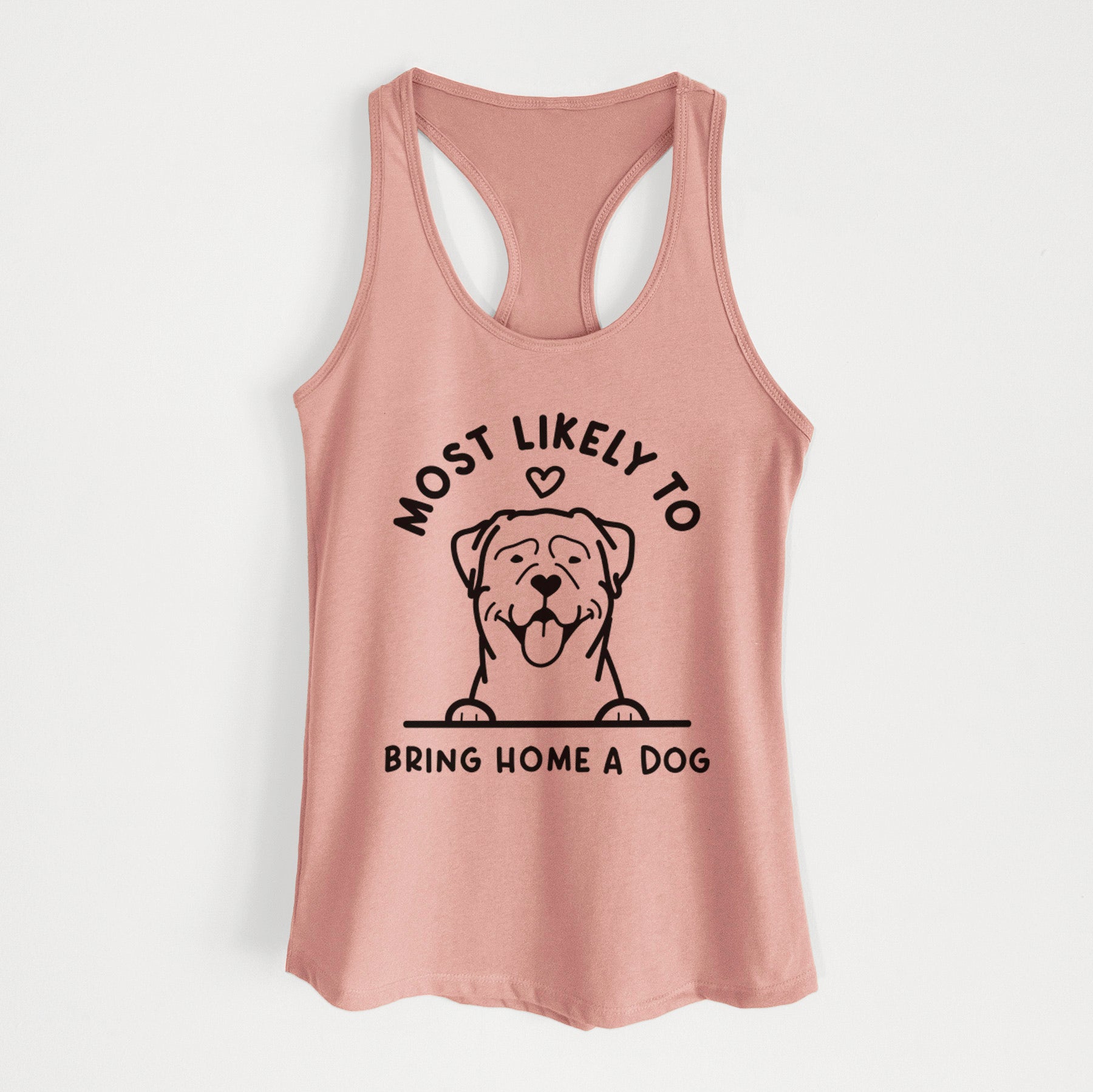 Most Likely to Bring Home a Dog - Rottweiler - Women's Racerback Tanktop