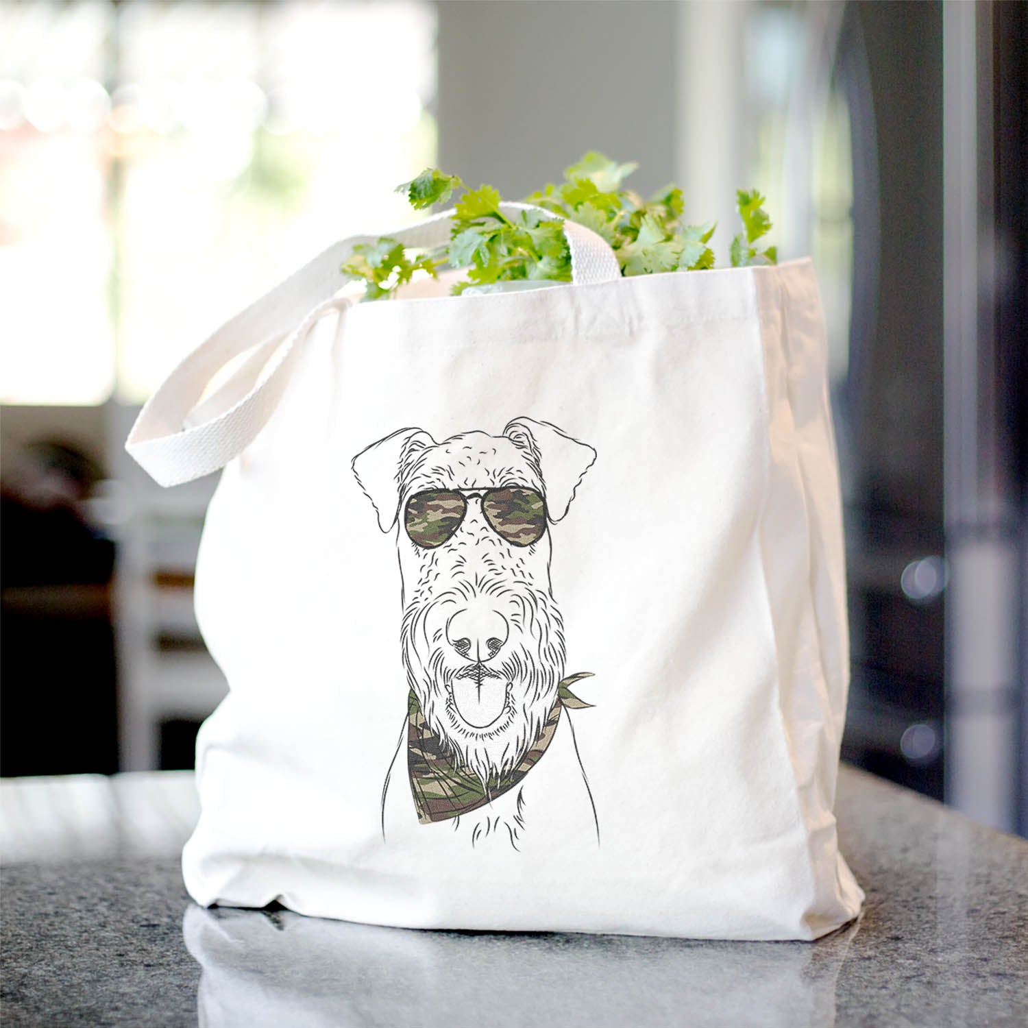 Andy the Airedale Terrier - Tote Bag