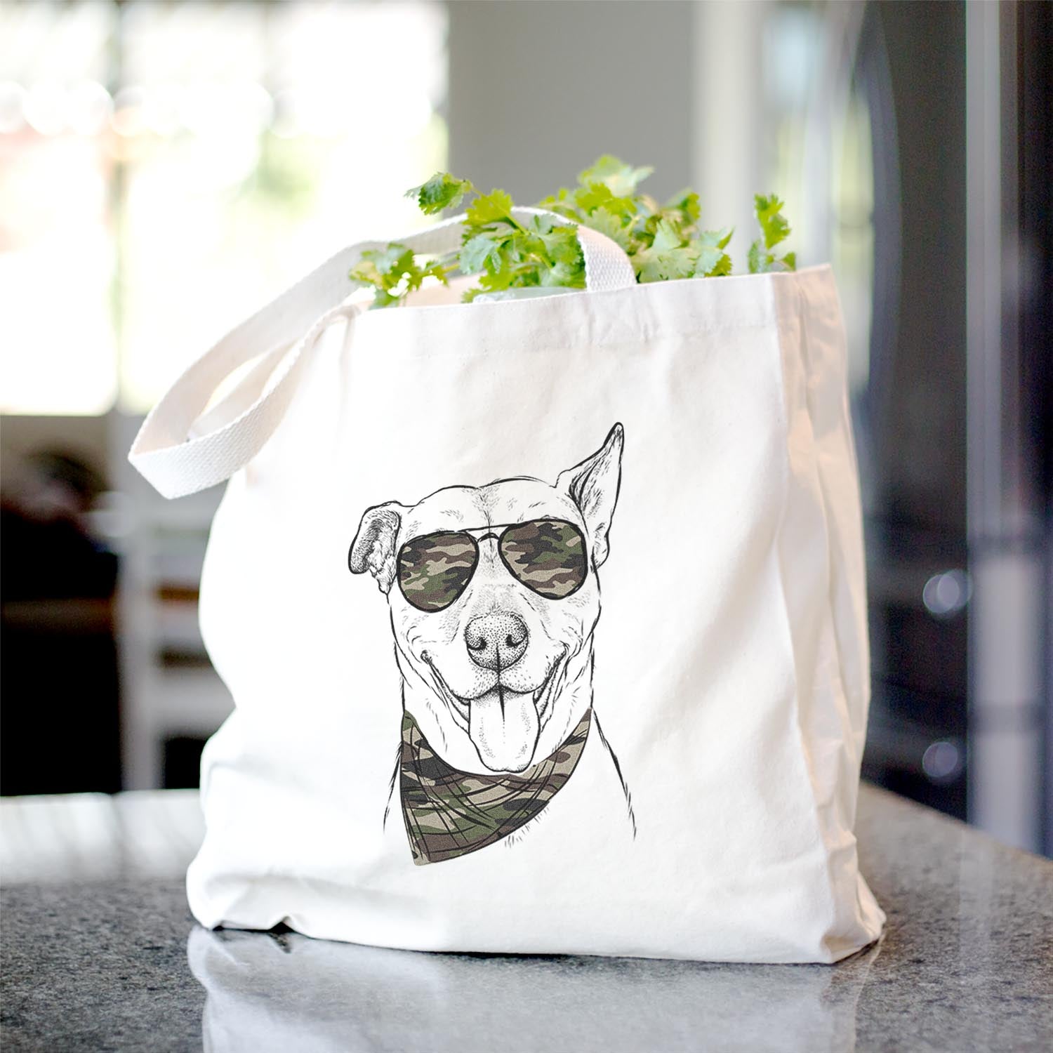 Annie Belle the Pitbull Mix - Tote Bag