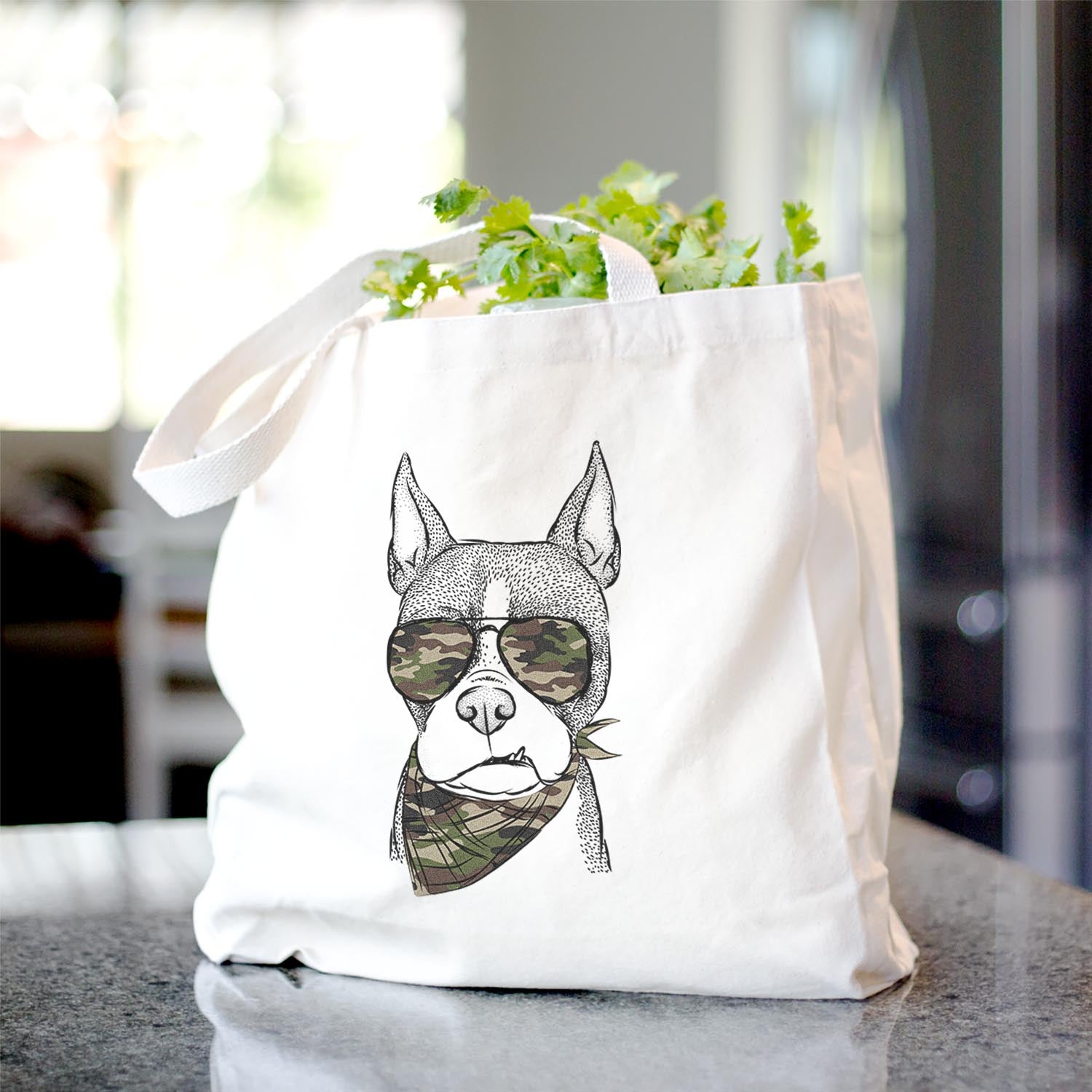 Bean the Boston Terrier - Tote Bag