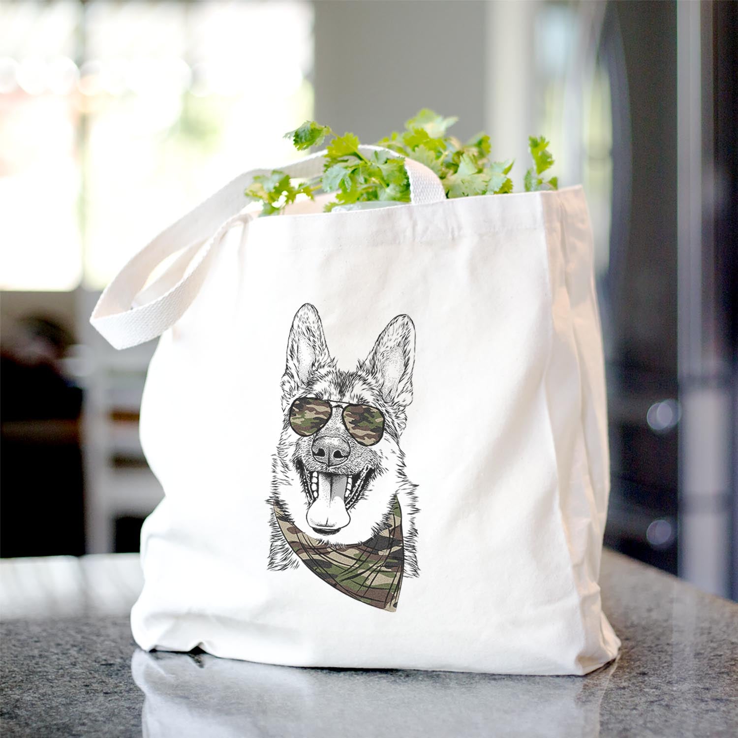 Benson the German Shepherd - Tote Bag