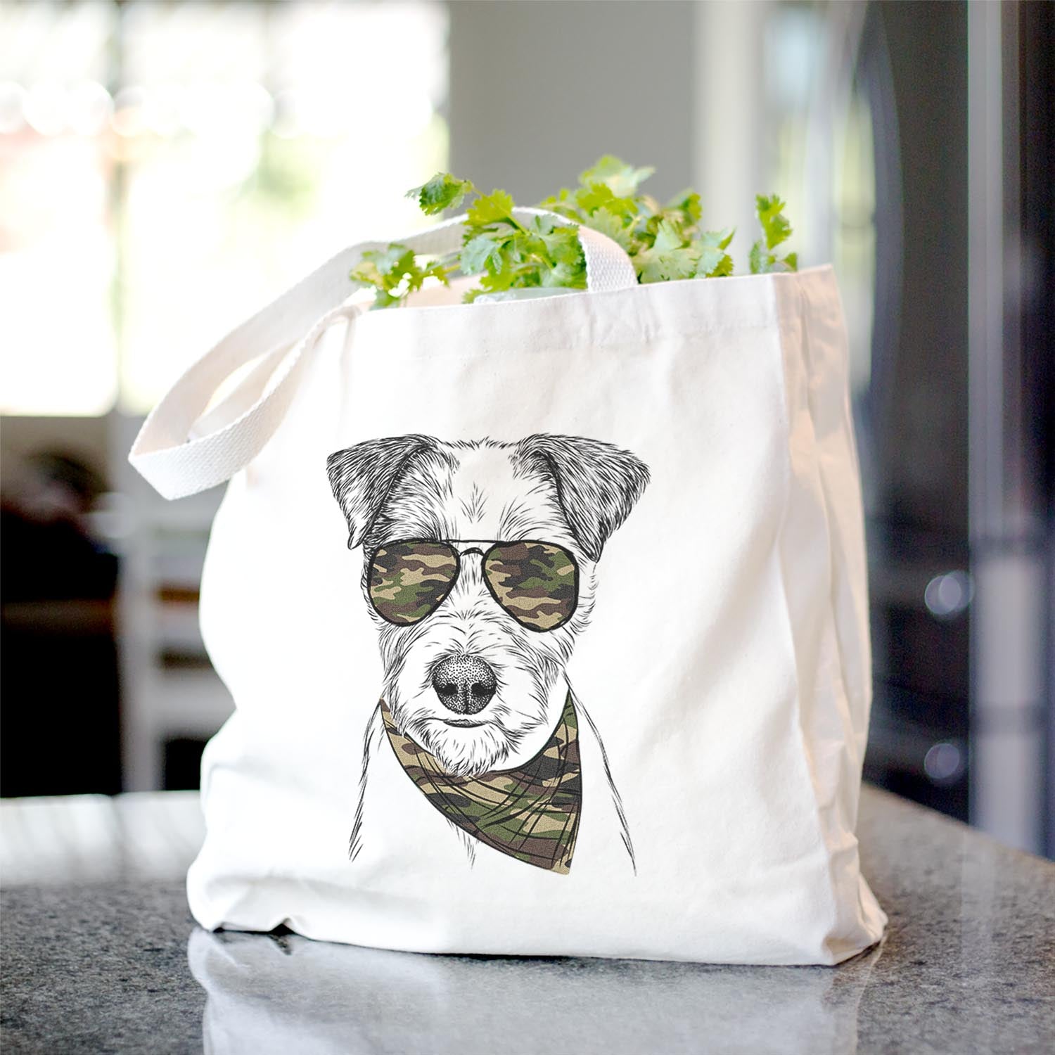 Bogart the Parsons Russell Terrier - Tote Bag