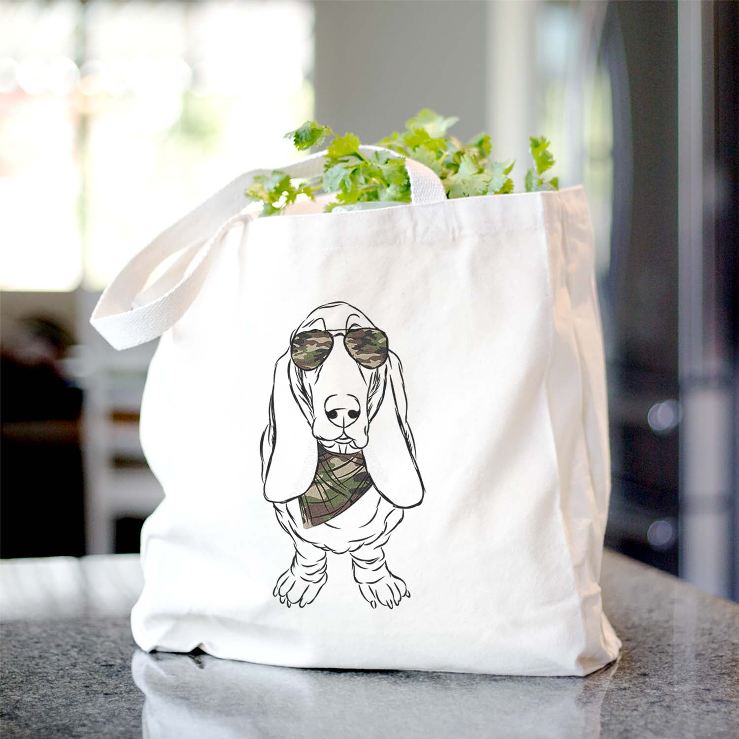 Charlie the Basset Hound - Tote Bag