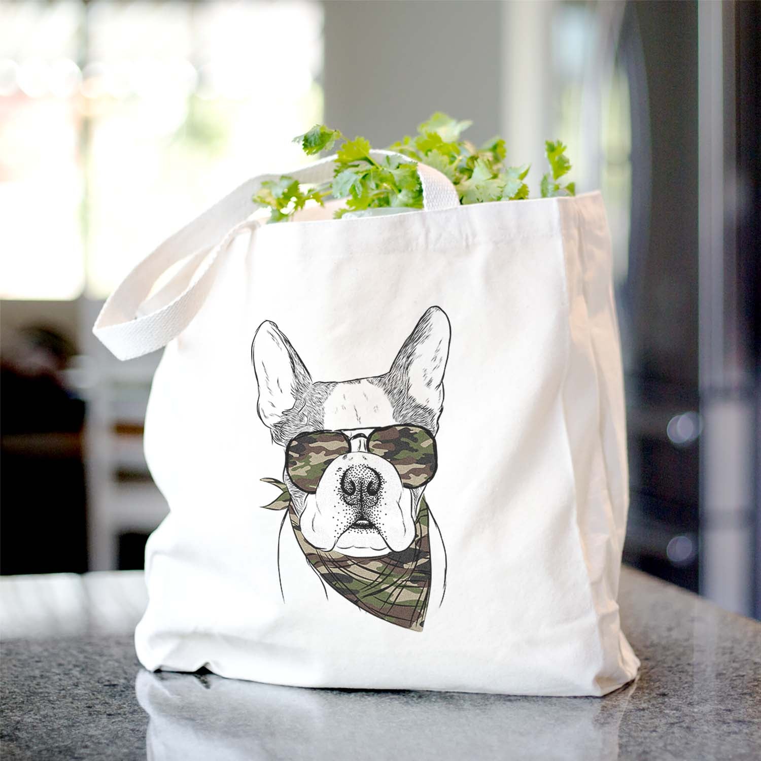 Chocolate Chip the Boston Terrier - Tote Bag