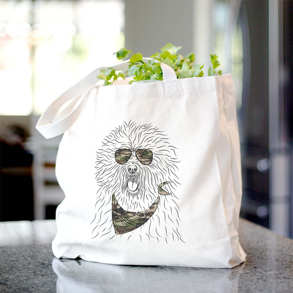 Cozie the Old English Sheepdog - Tote Bag