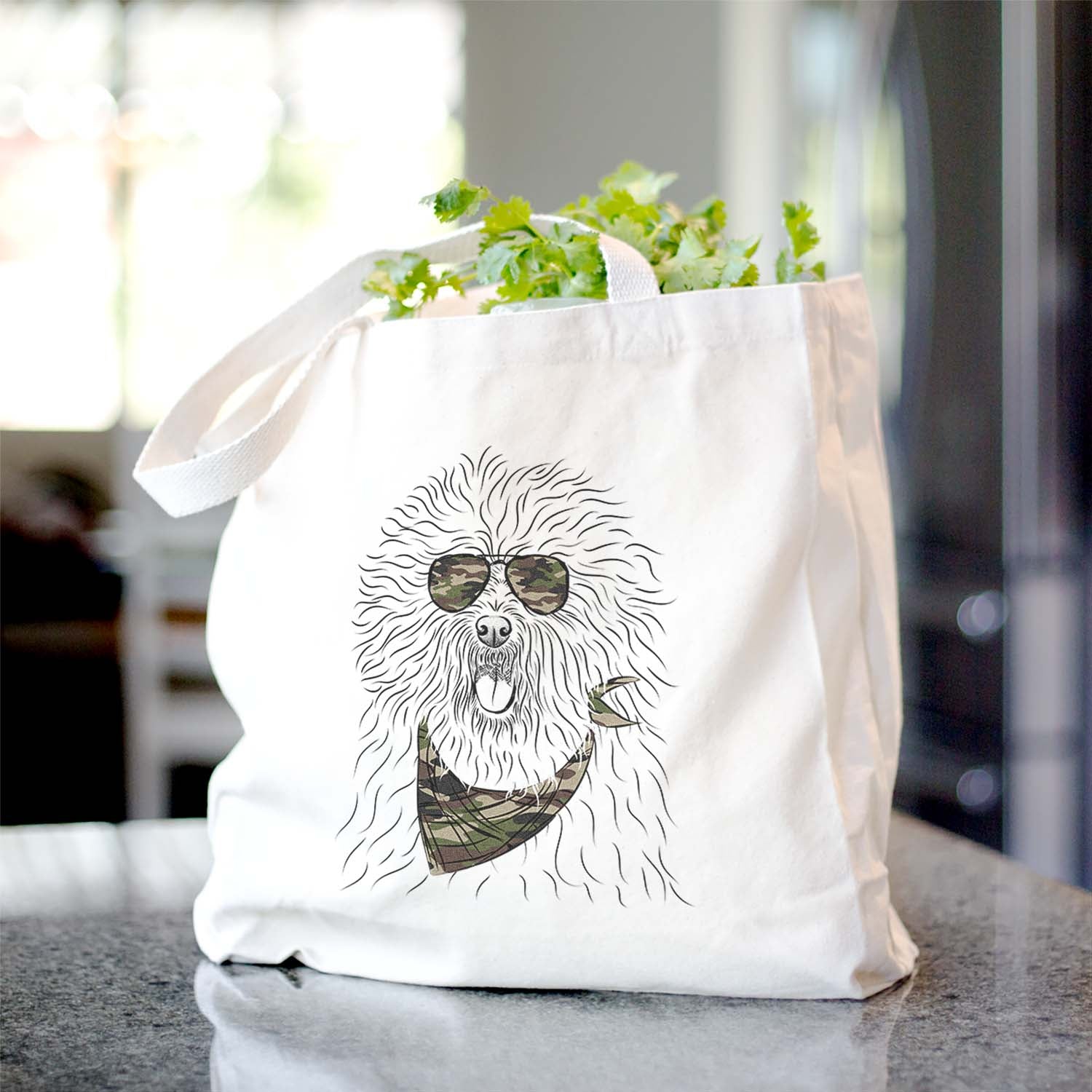 Cozie the Old English Sheepdog - Tote Bag