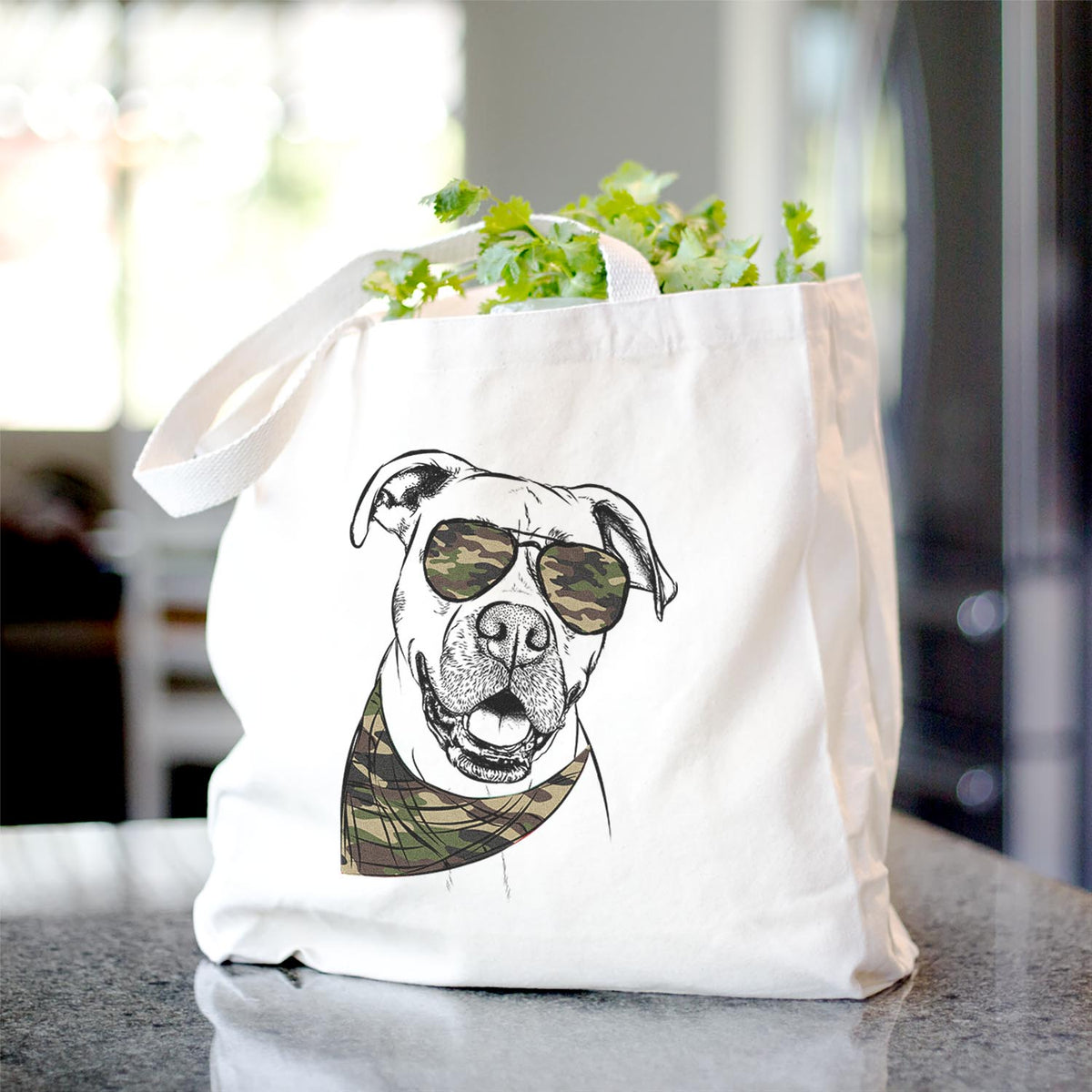 Frankie Tankie the Boxer Mix - Tote Bag