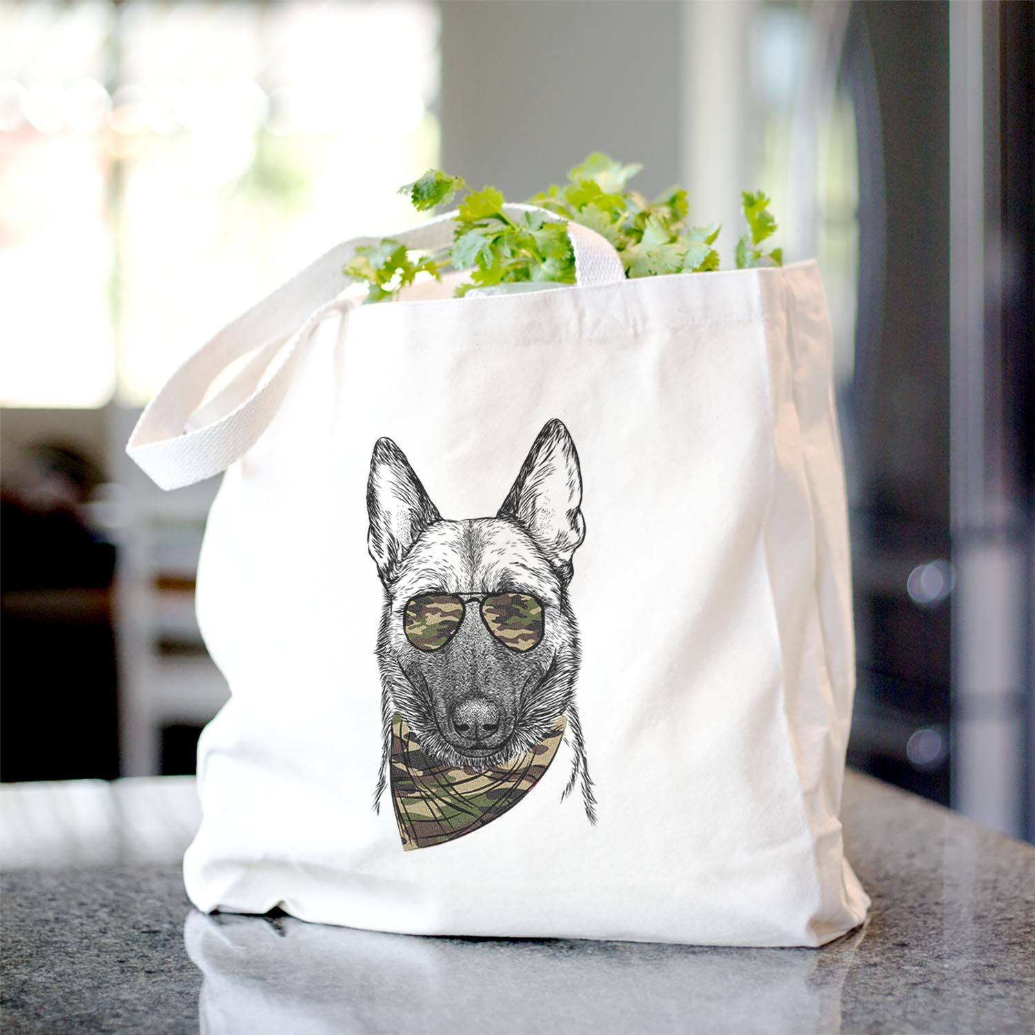 Gunther the Belgian Malinois - Tote Bag