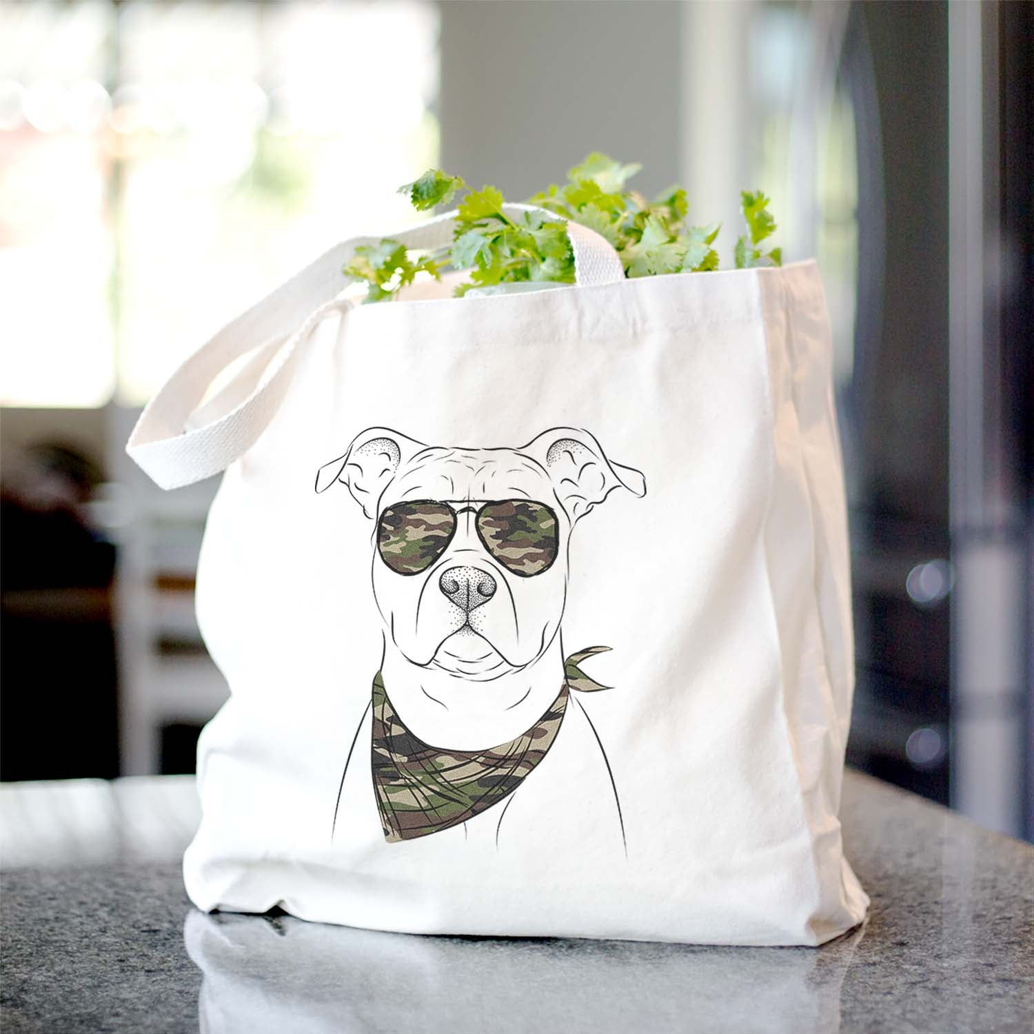 Jethro the American Staffordshire Terrier - Tote Bag