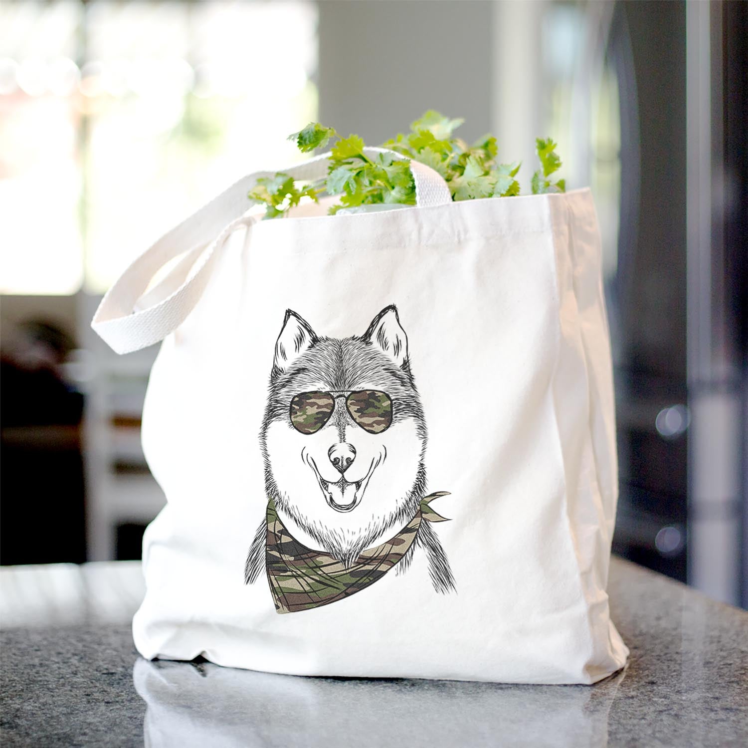 Koda the Siberian Husky - Tote Bag