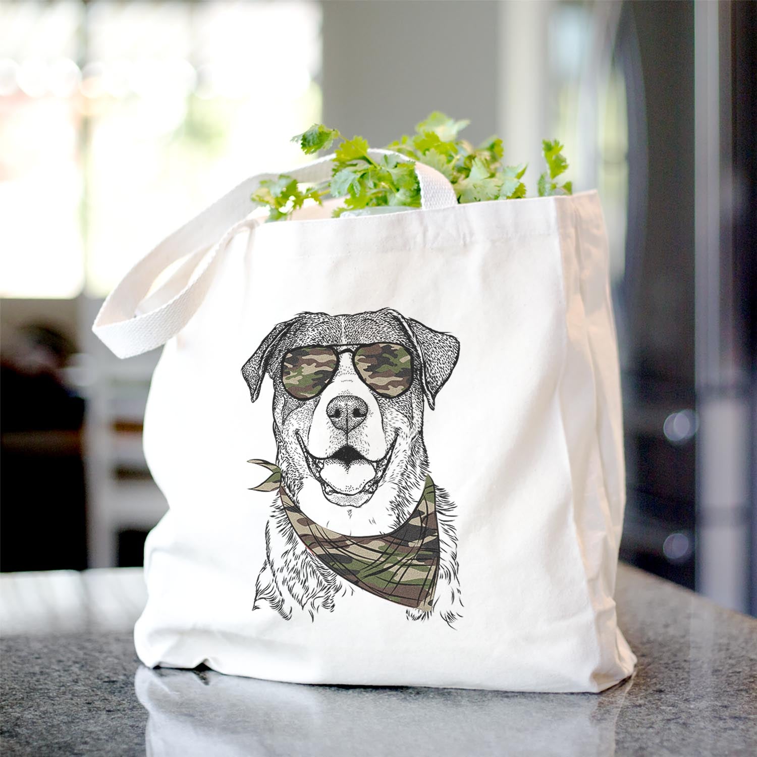 Leon the Greater Swiss Mountain Dog - Tote Bag