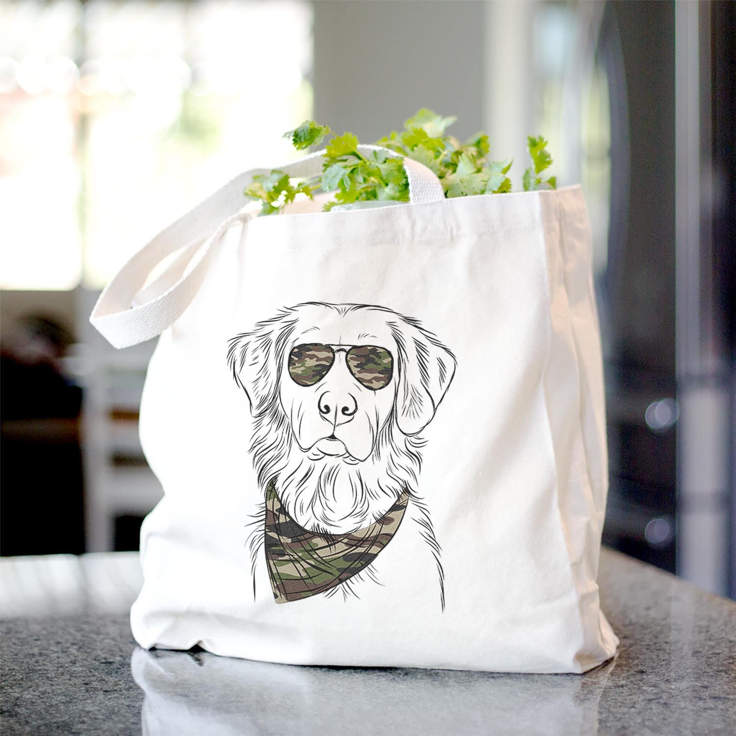 Linden the Golden Retriever - Tote Bag