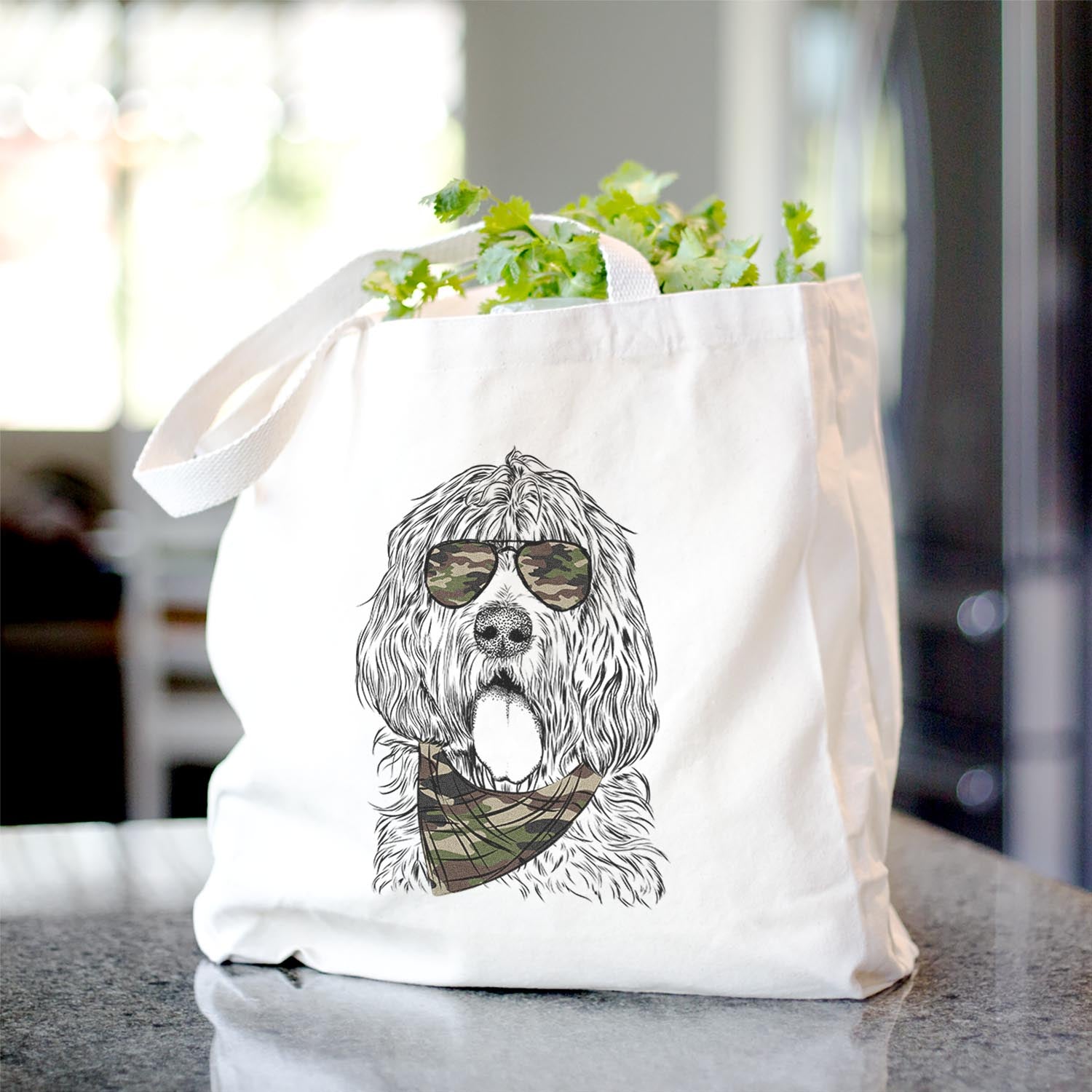 Lou the Otterhound - Tote Bag