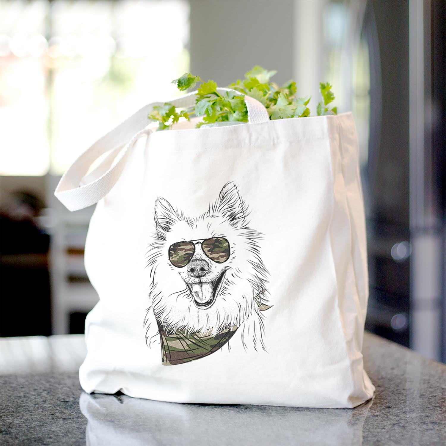 Miki the American Eskimo - Tote Bag