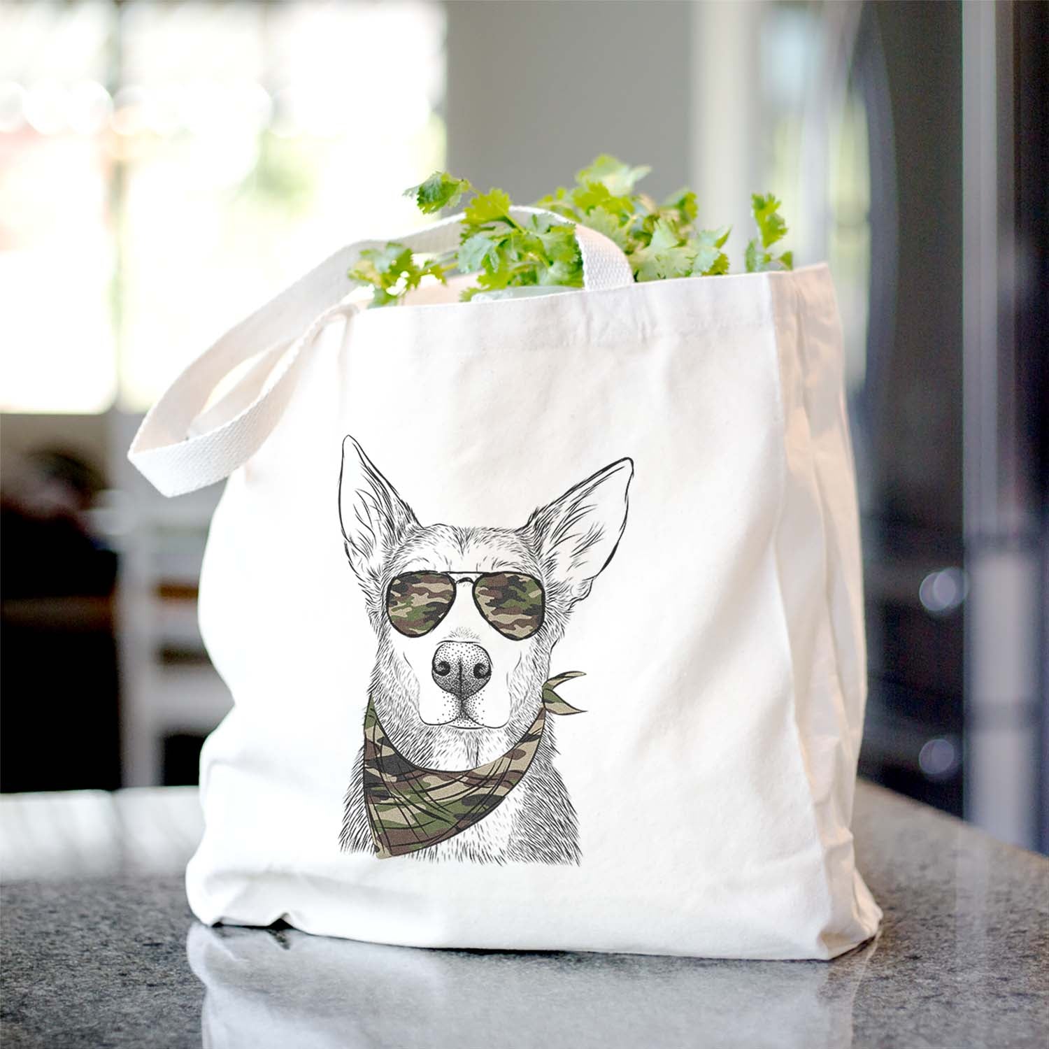 Misty the German Shepherd Mix - Tote Bag