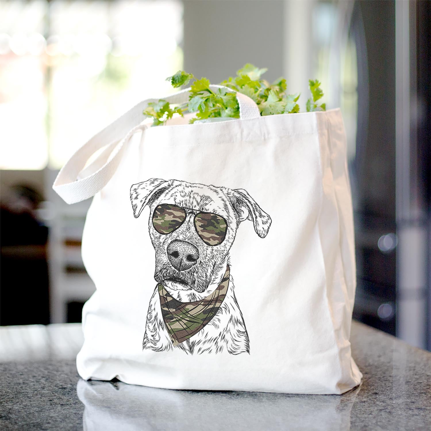 Monster Baby the Pitbull Mix - Tote Bag