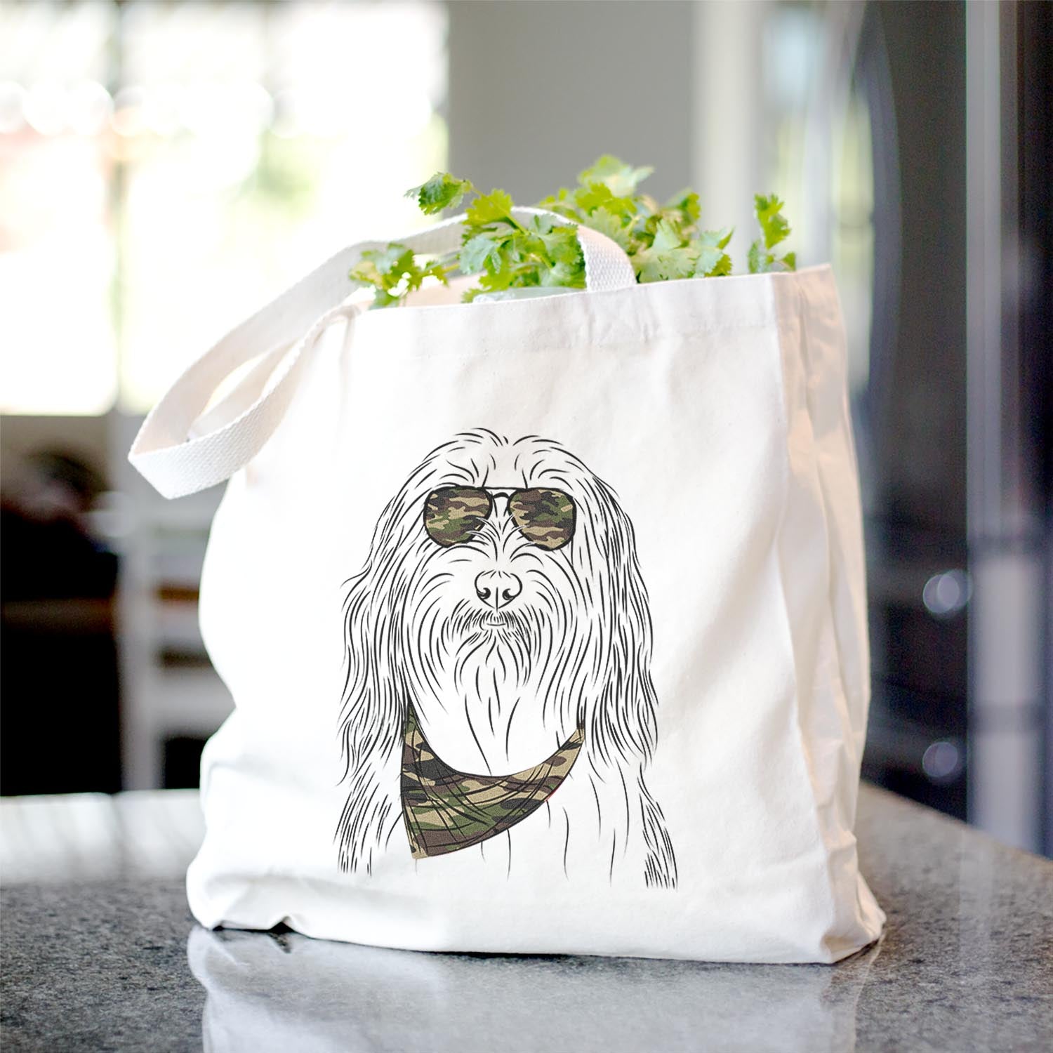 Murray the Bearded Collie - Tote Bag