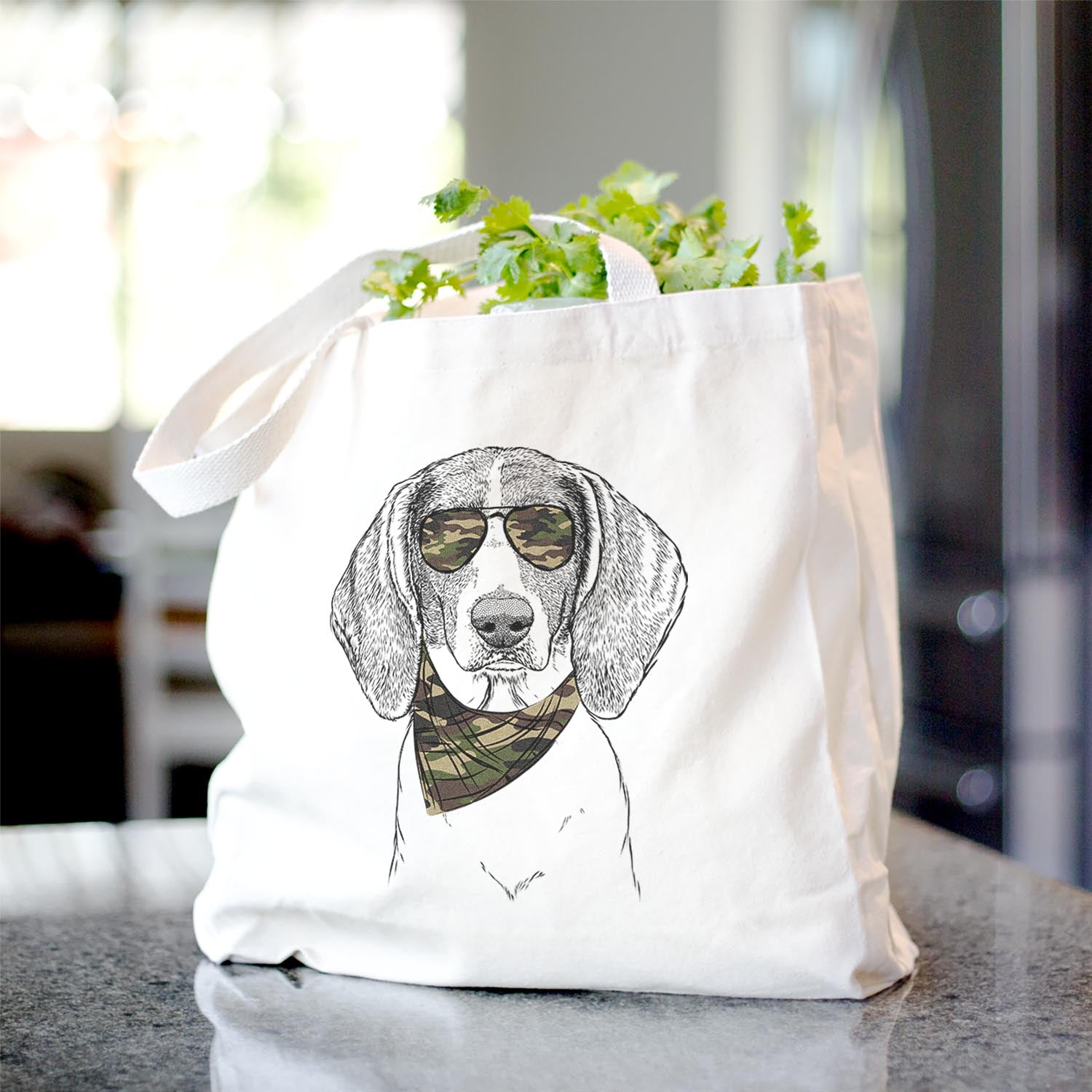 Orin the Treeing Walker Coonhound - Tote Bag