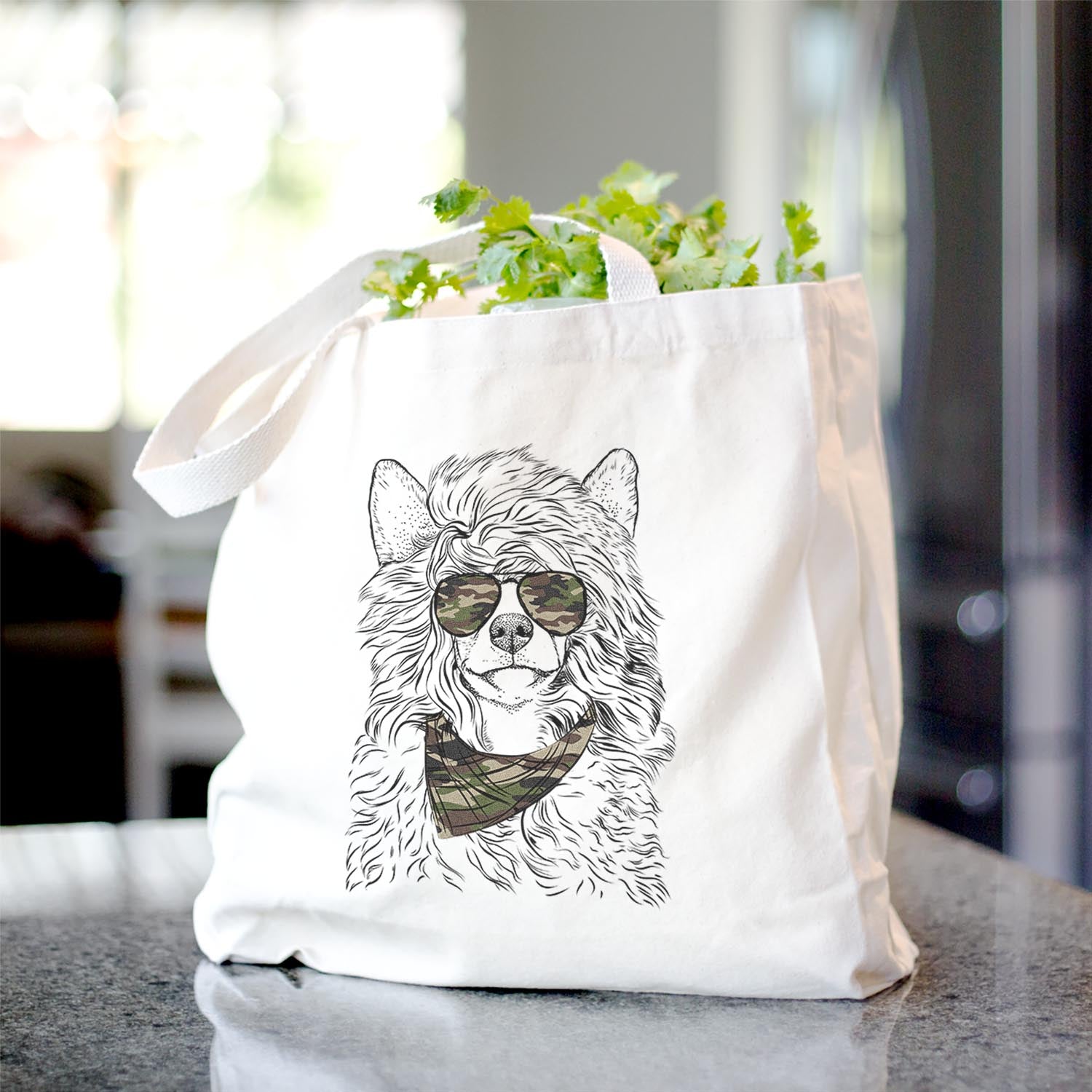 Preston the Powderpuff Chinese Crested - Tote Bag