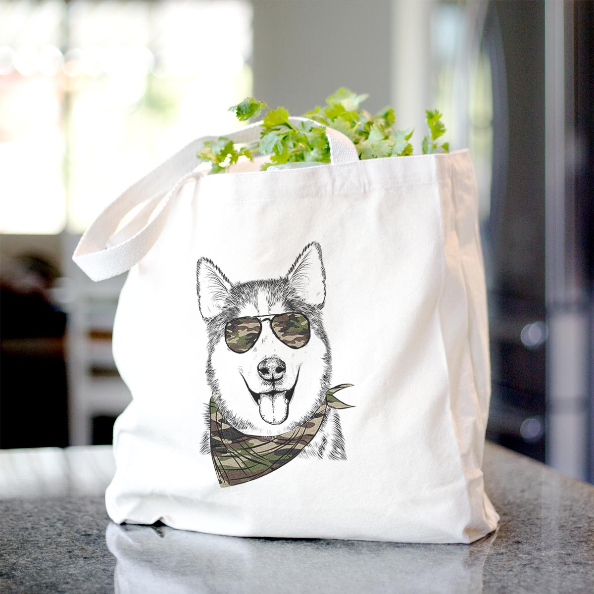 Sesi the Siberian Husky - Tote Bag