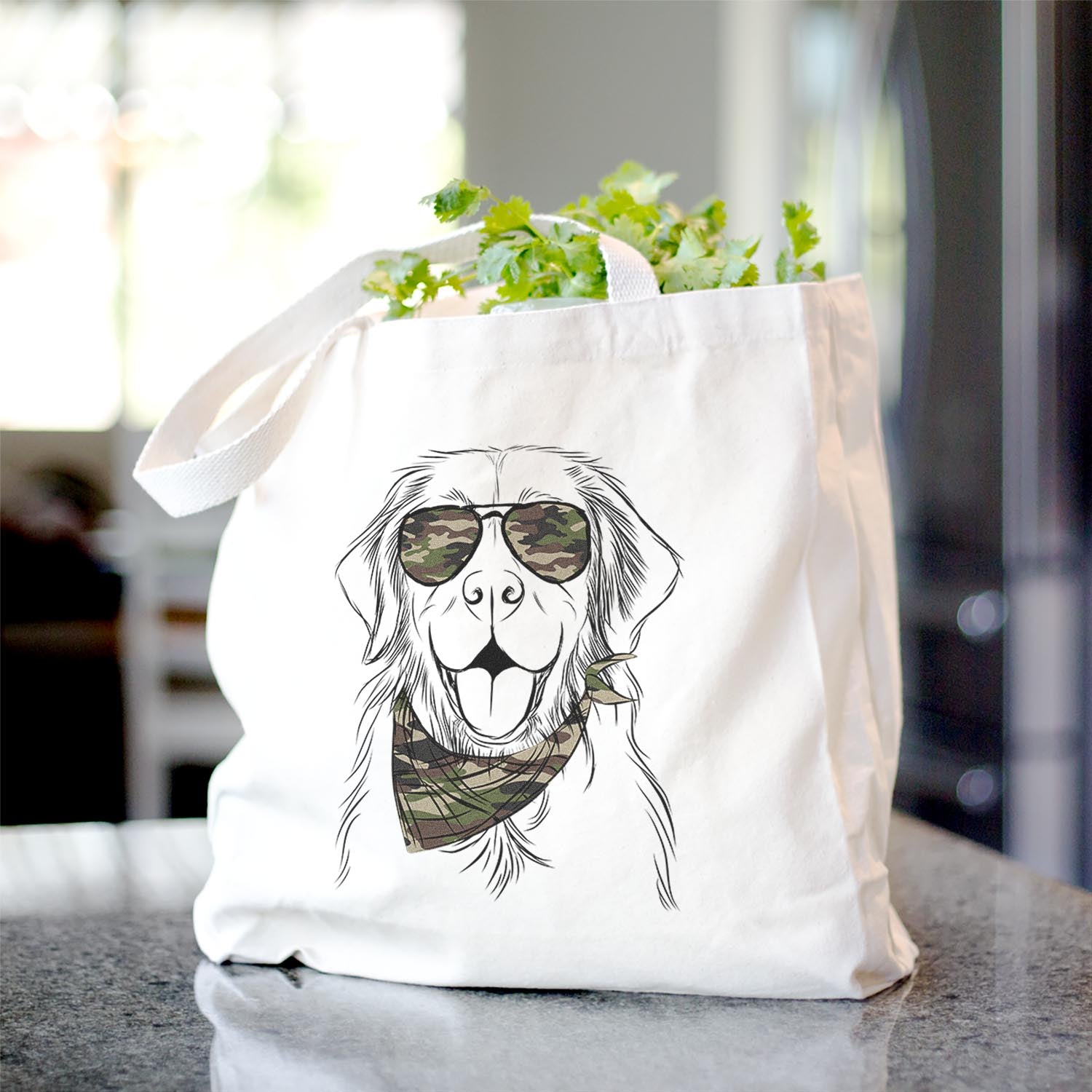 Sunny the Golden Retriever - Tote Bag