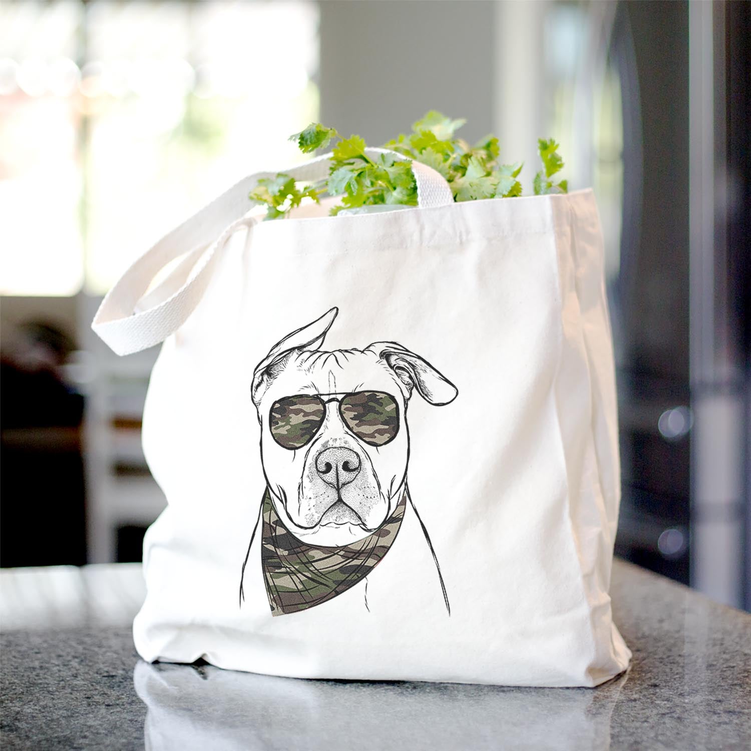 Teddy Jam the Pitbull - Tote Bag