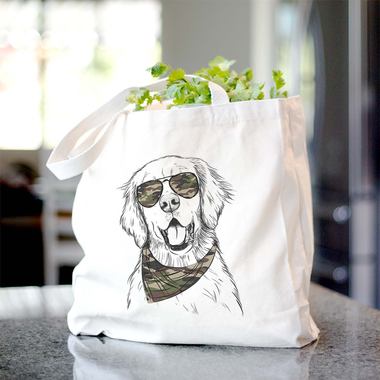 Wallace the Golden Retriever - Tote Bag