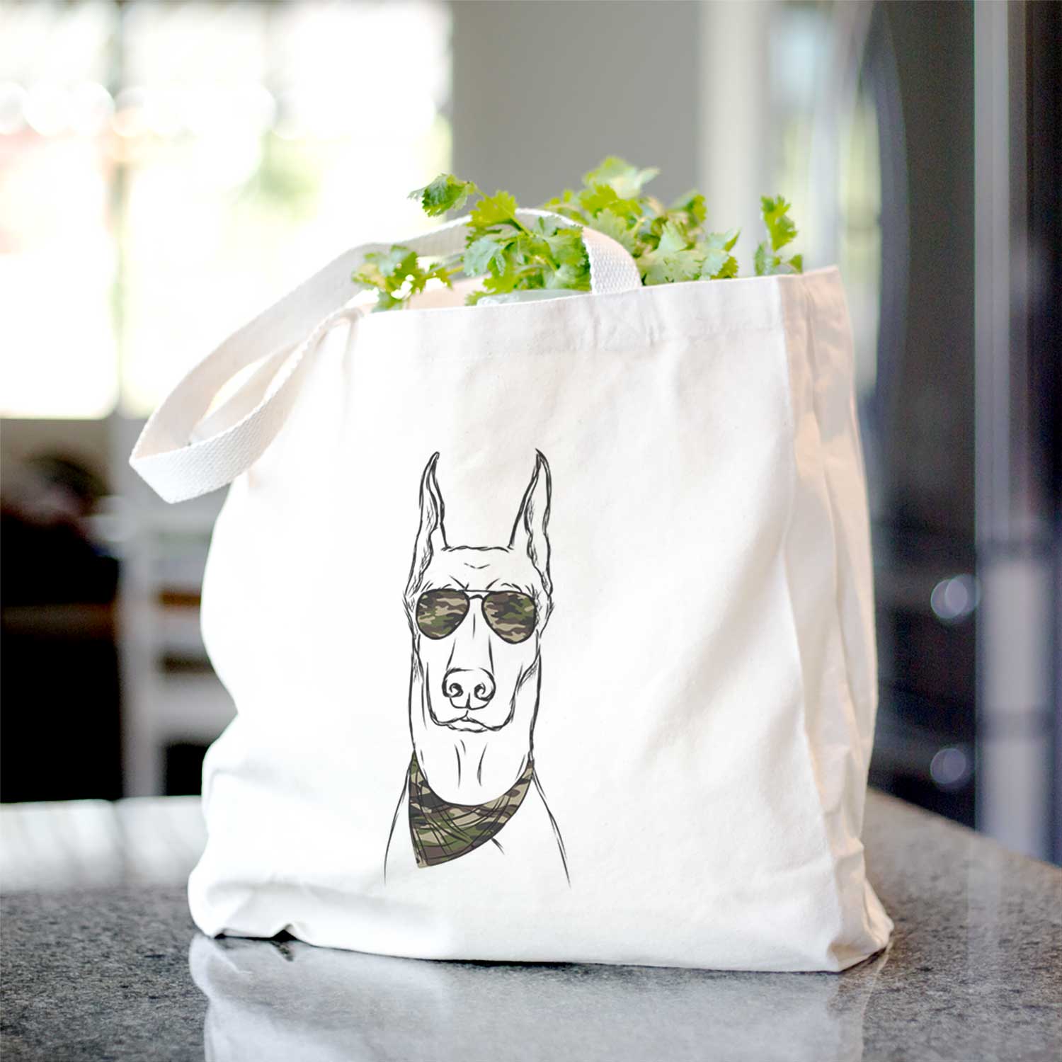 Ace the Doberman Pinscher - Tote Bag