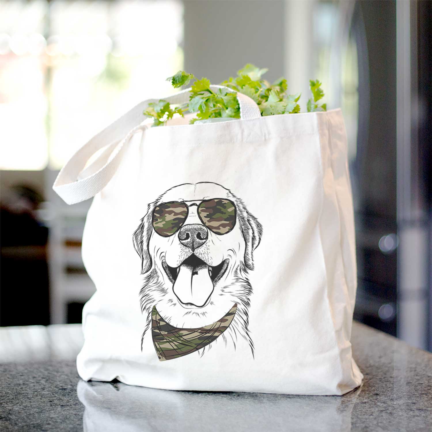 Bennett the Golden Retriever - Tote Bag