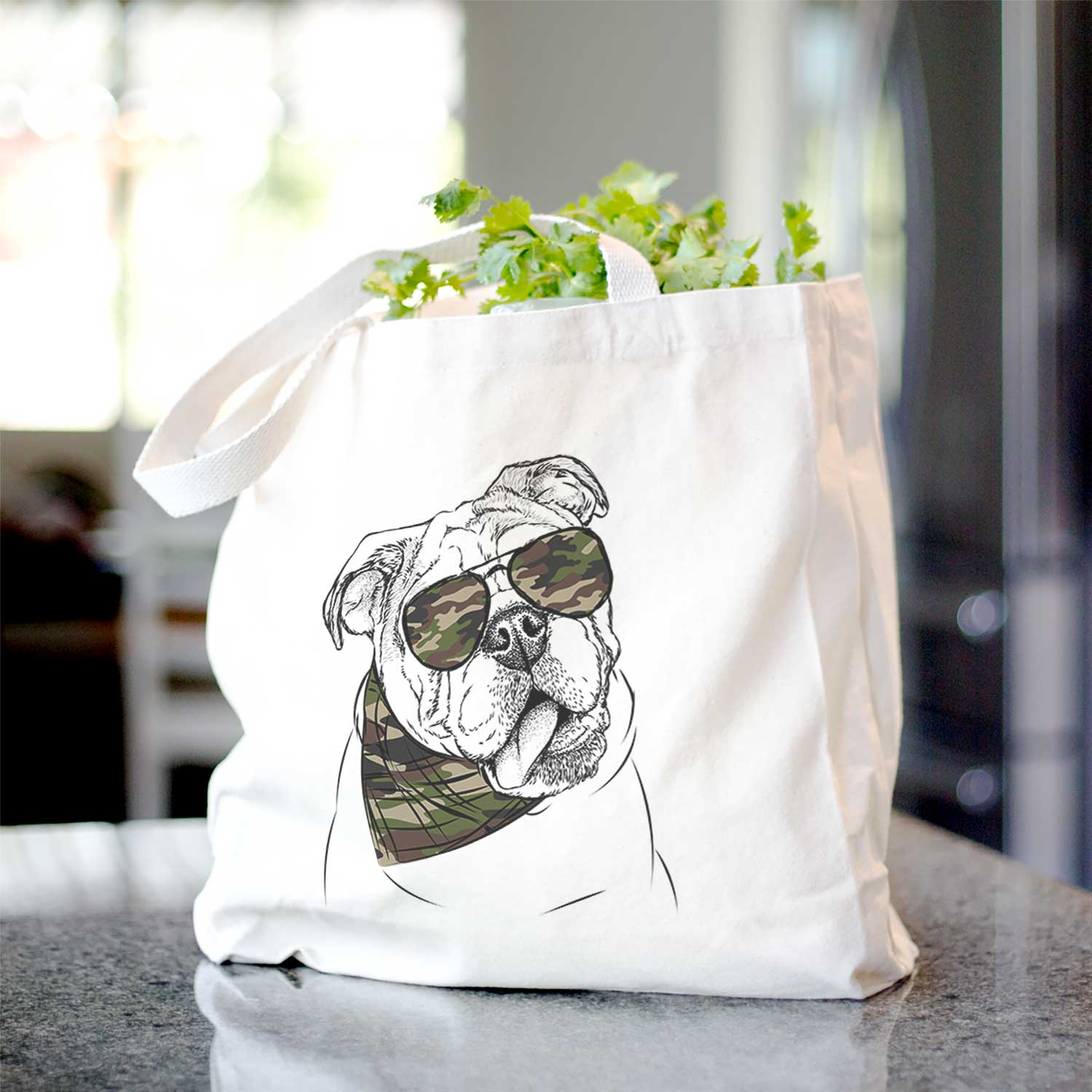 Benson the English Bulldog - Tote Bag