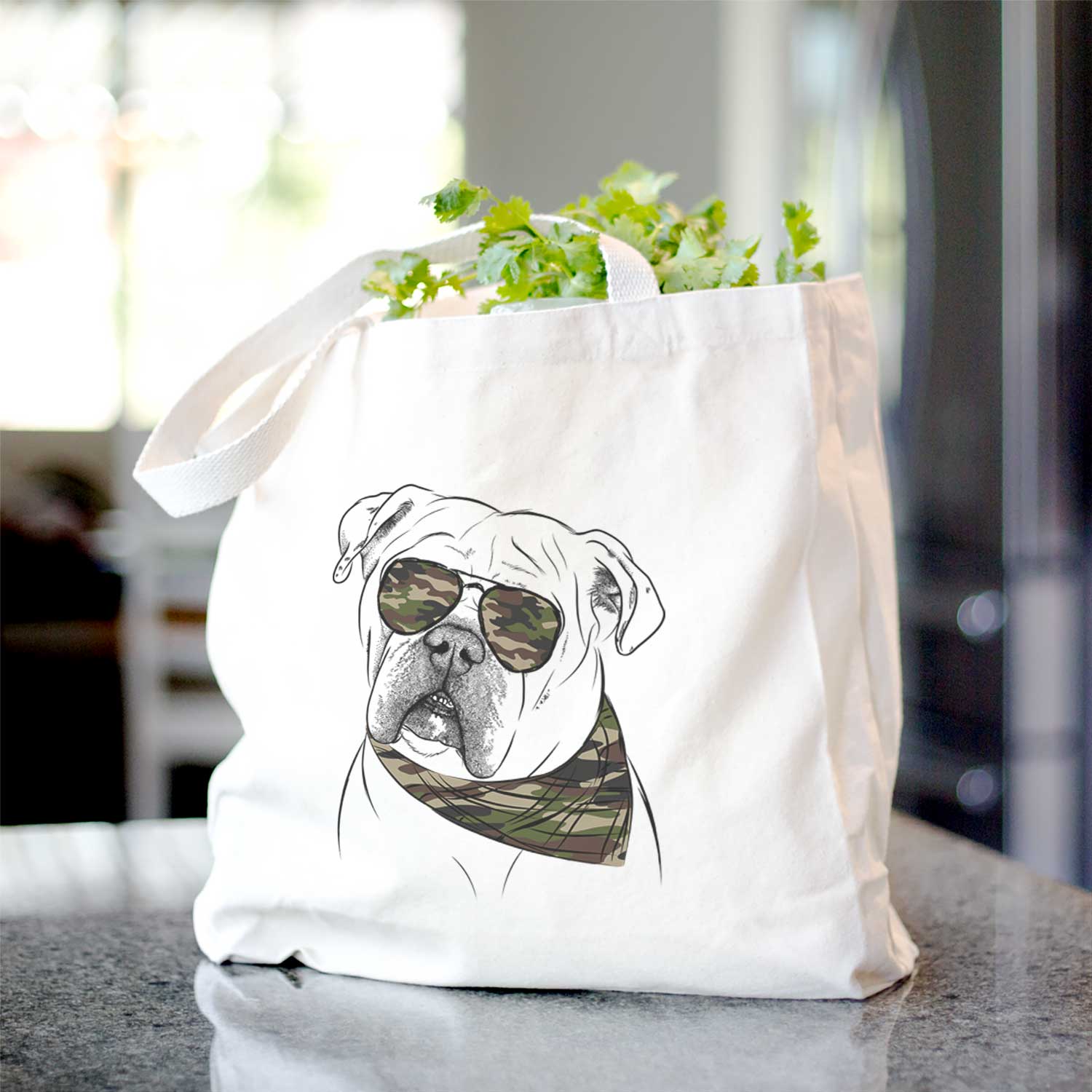 Blossom the English Bulldog - Tote Bag