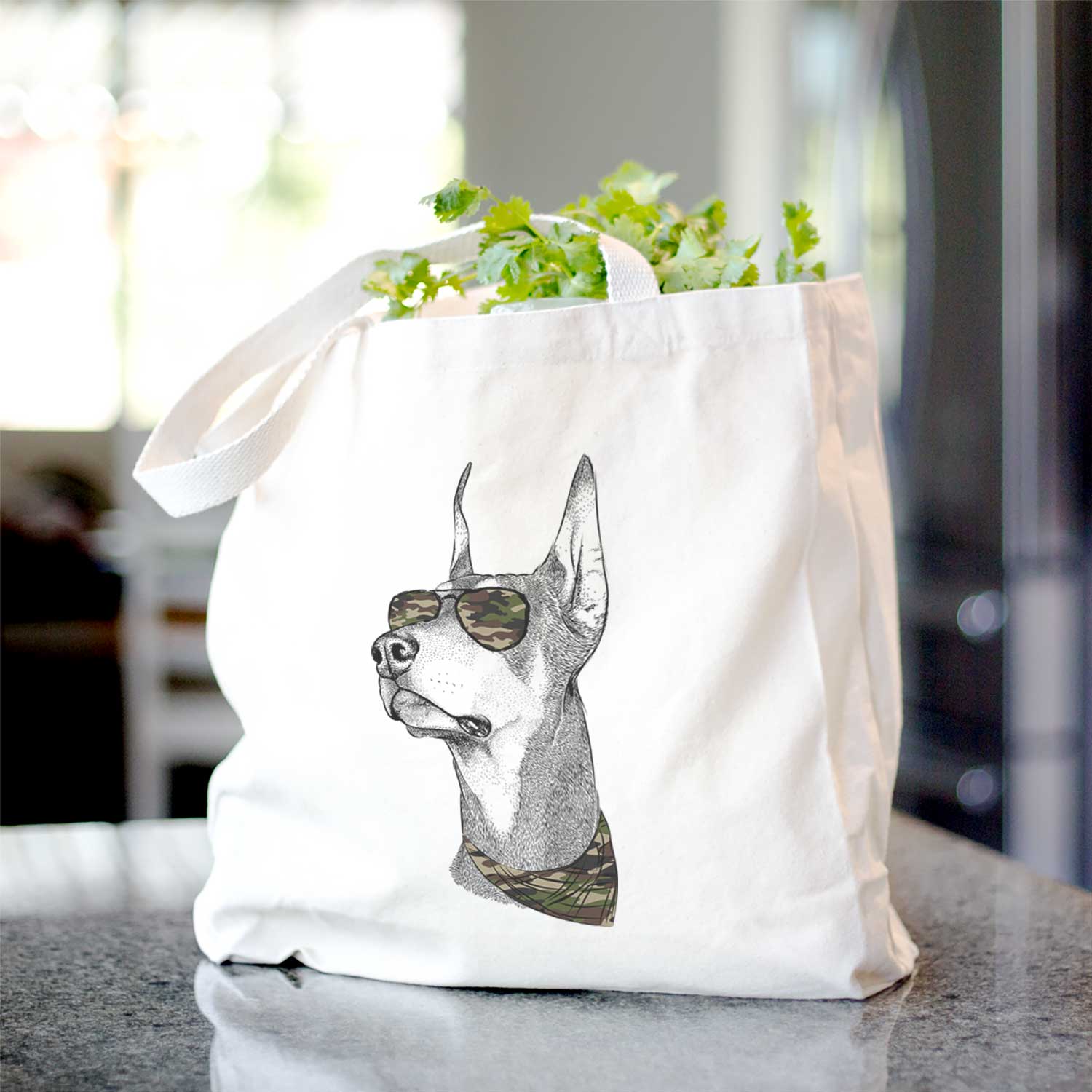 Cenza the Doberman Pinscher - Tote Bag