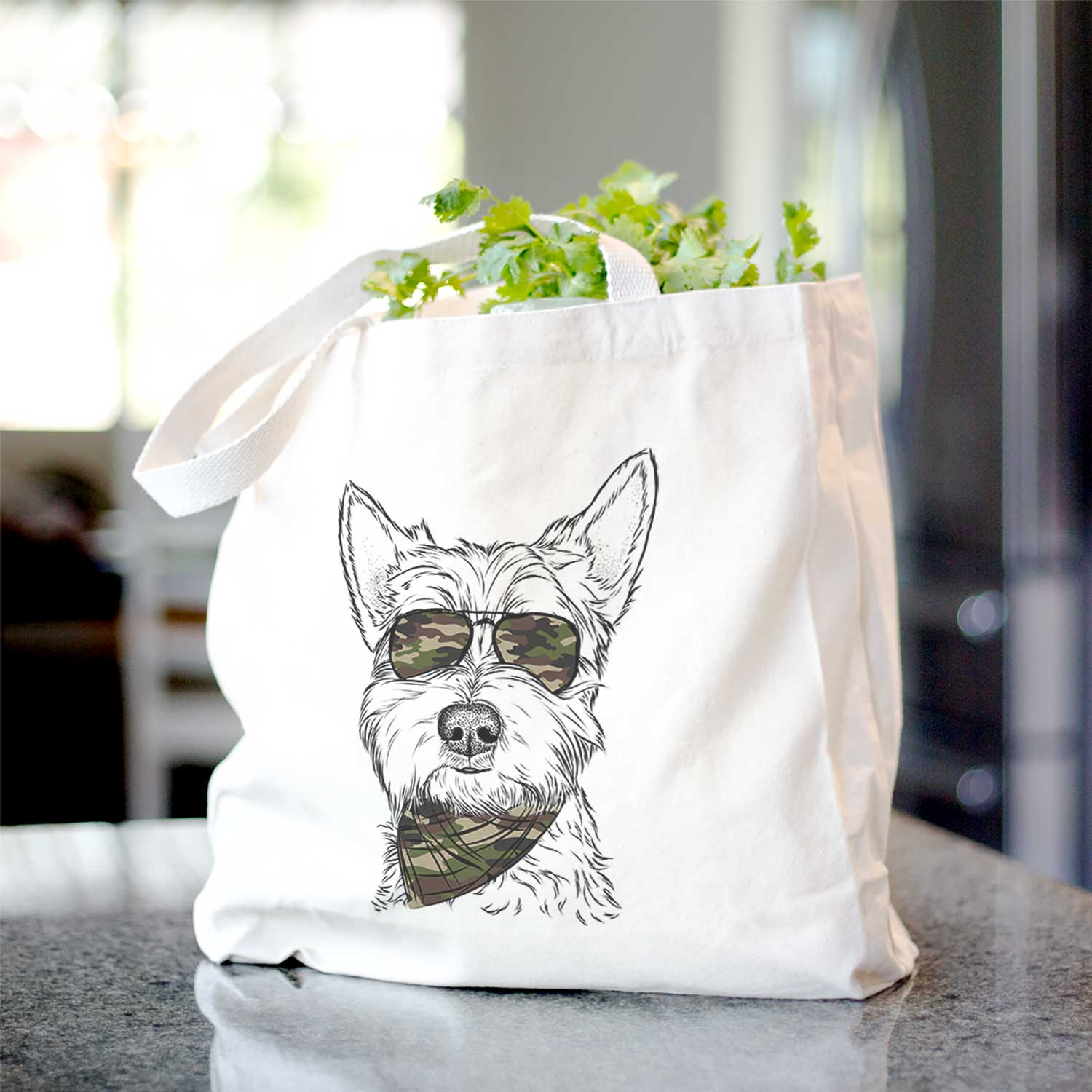 Grizel the West Highland Terrier - Tote Bag