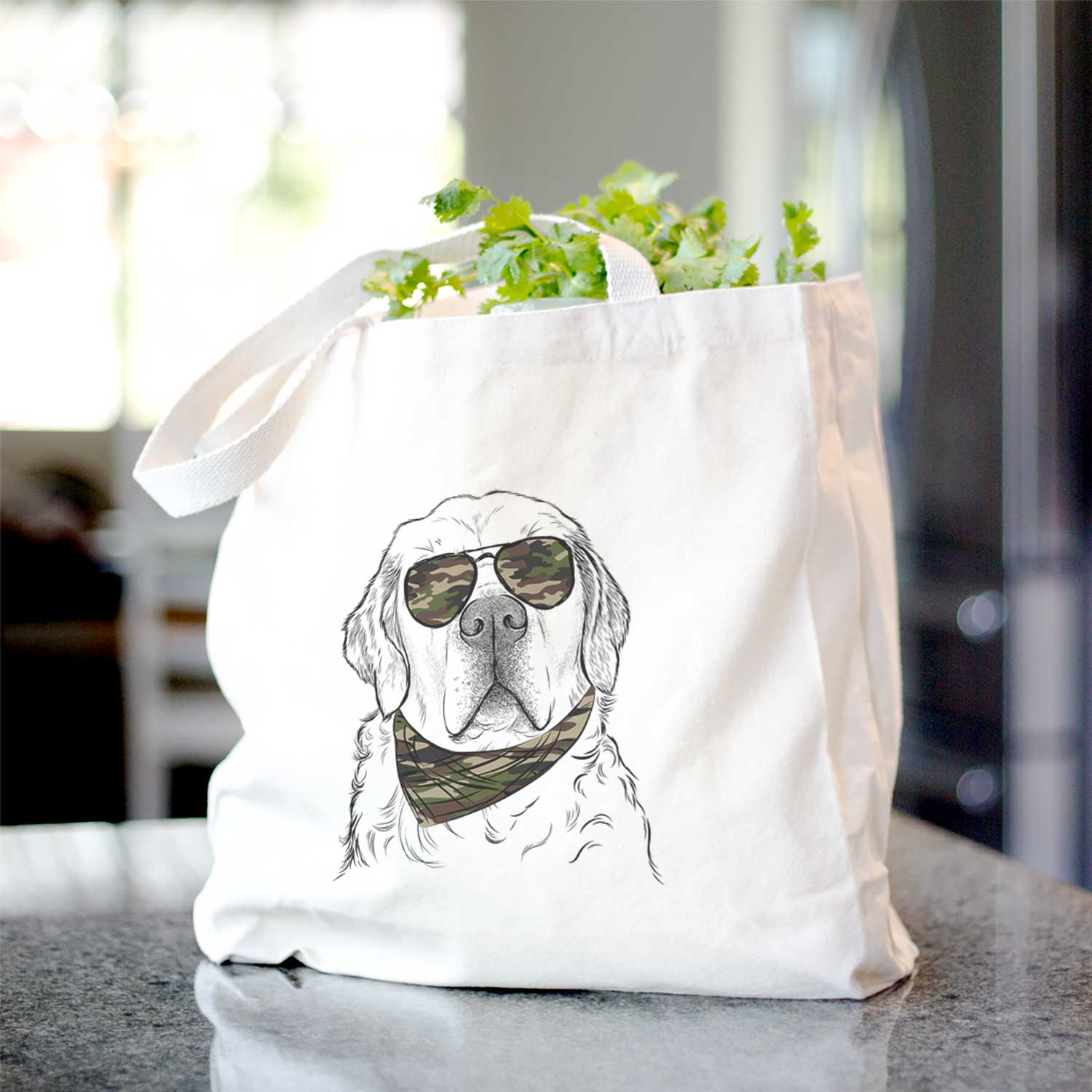 Hank the Irish Cream Golden Retriever - Tote Bag