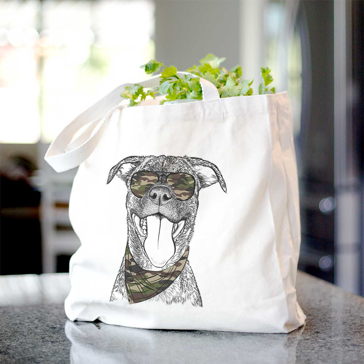 Harley the Pitbull Mix - Tote Bag