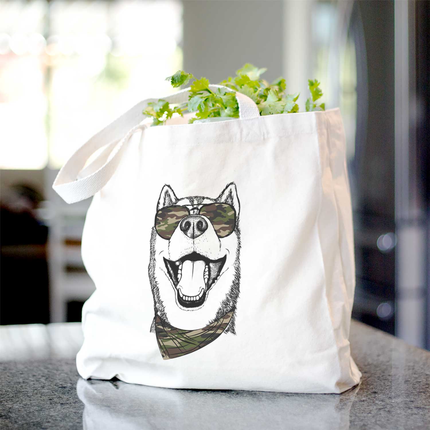 Little Country the Siberian Husky - Tote Bag