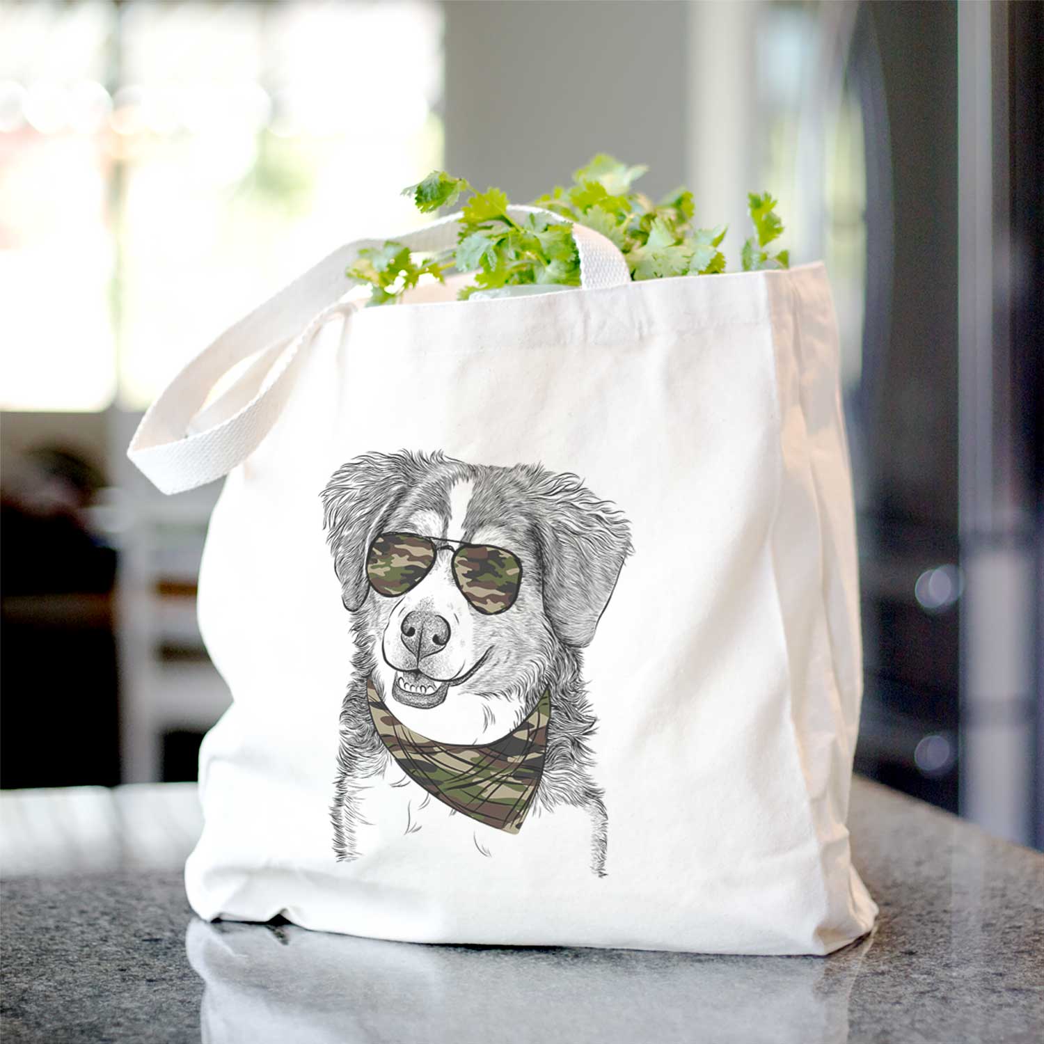 Molly the Miniature Bernedoodle - Tote Bag