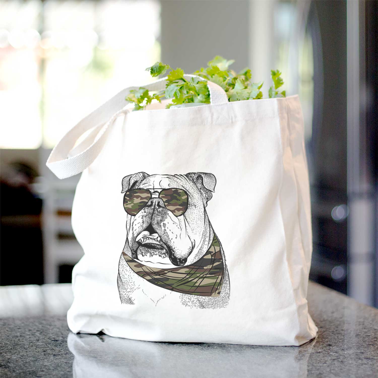 Piggy the English Bulldog - Tote Bag