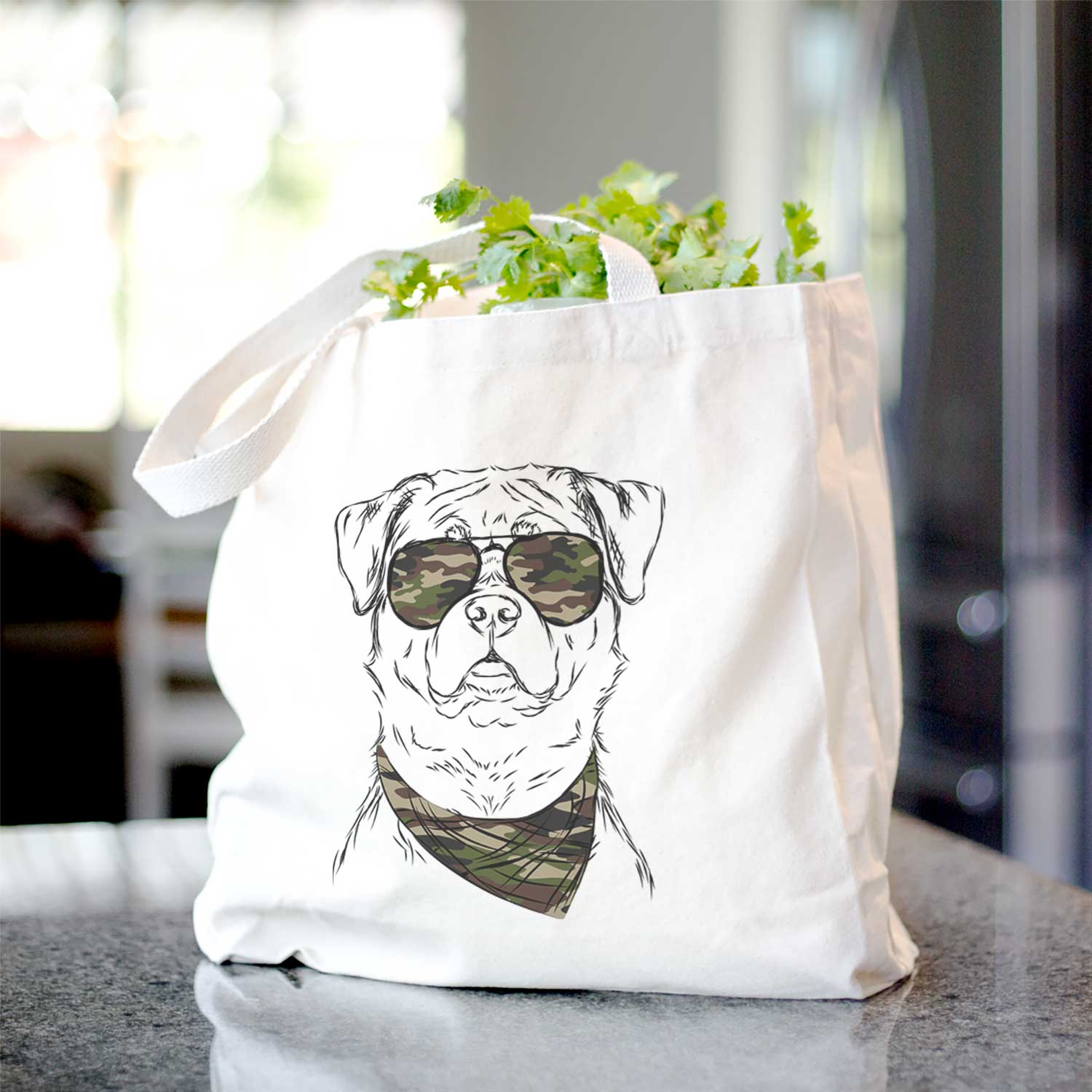 Rocky the Rottweiler - Tote Bag