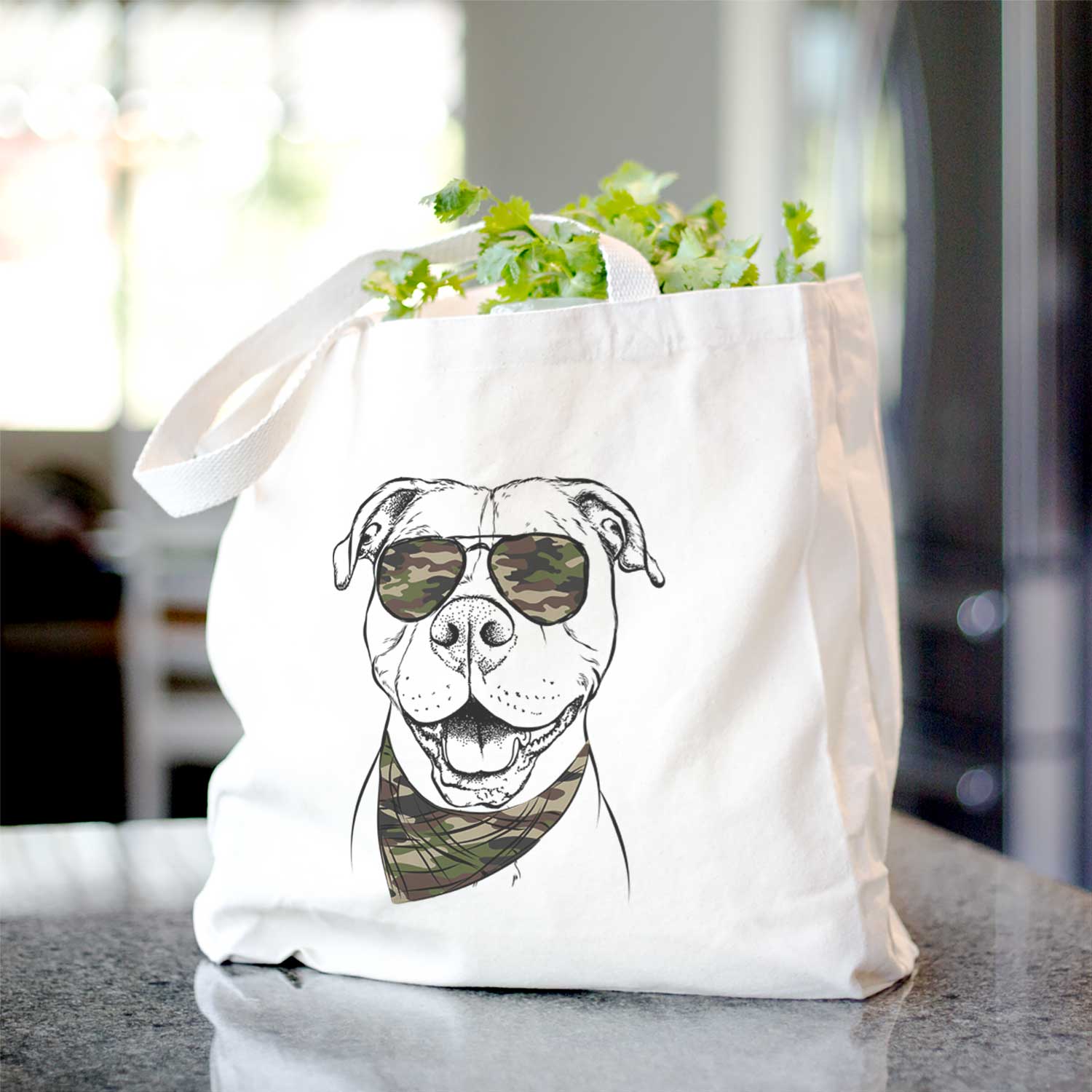 Roscoe the Pitbull - Tote Bag