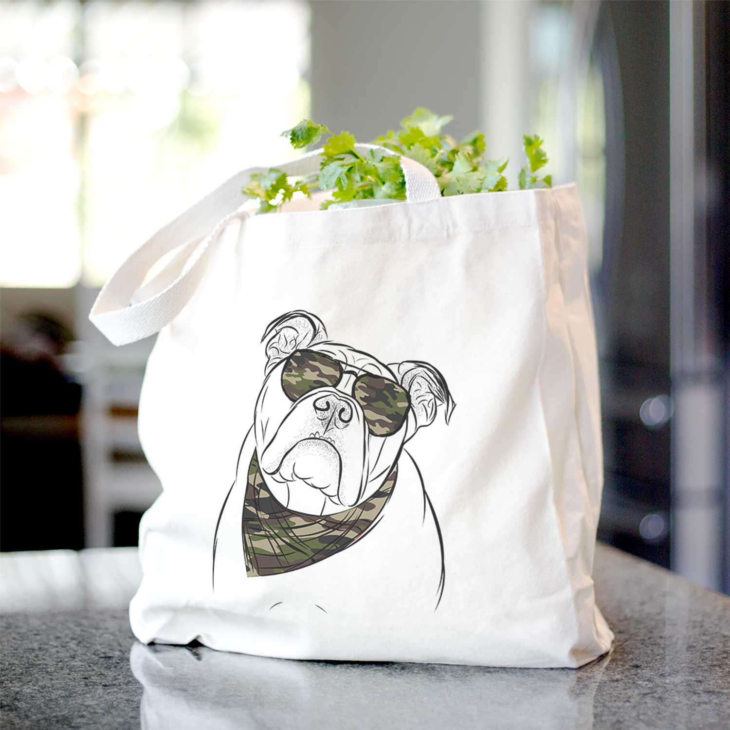 Sir Louis the English Bulldog - Tote Bag