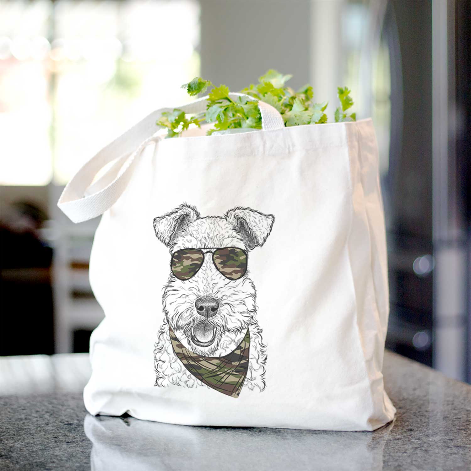 Ted the Wire Fox Terrier - Tote Bag